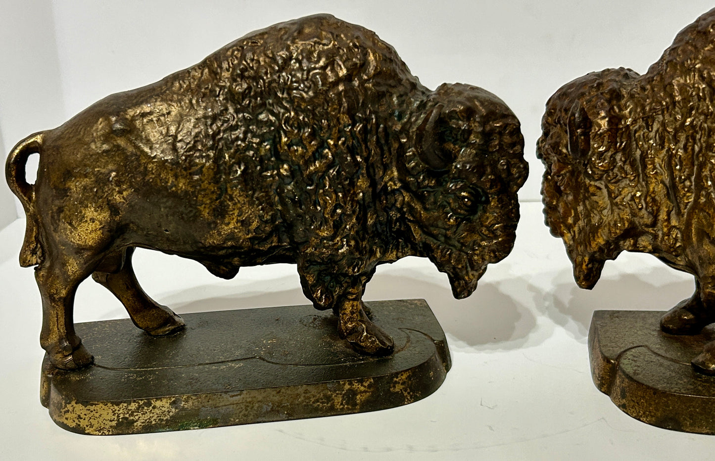 BUFFALO BOOKENDS METAL PAIR