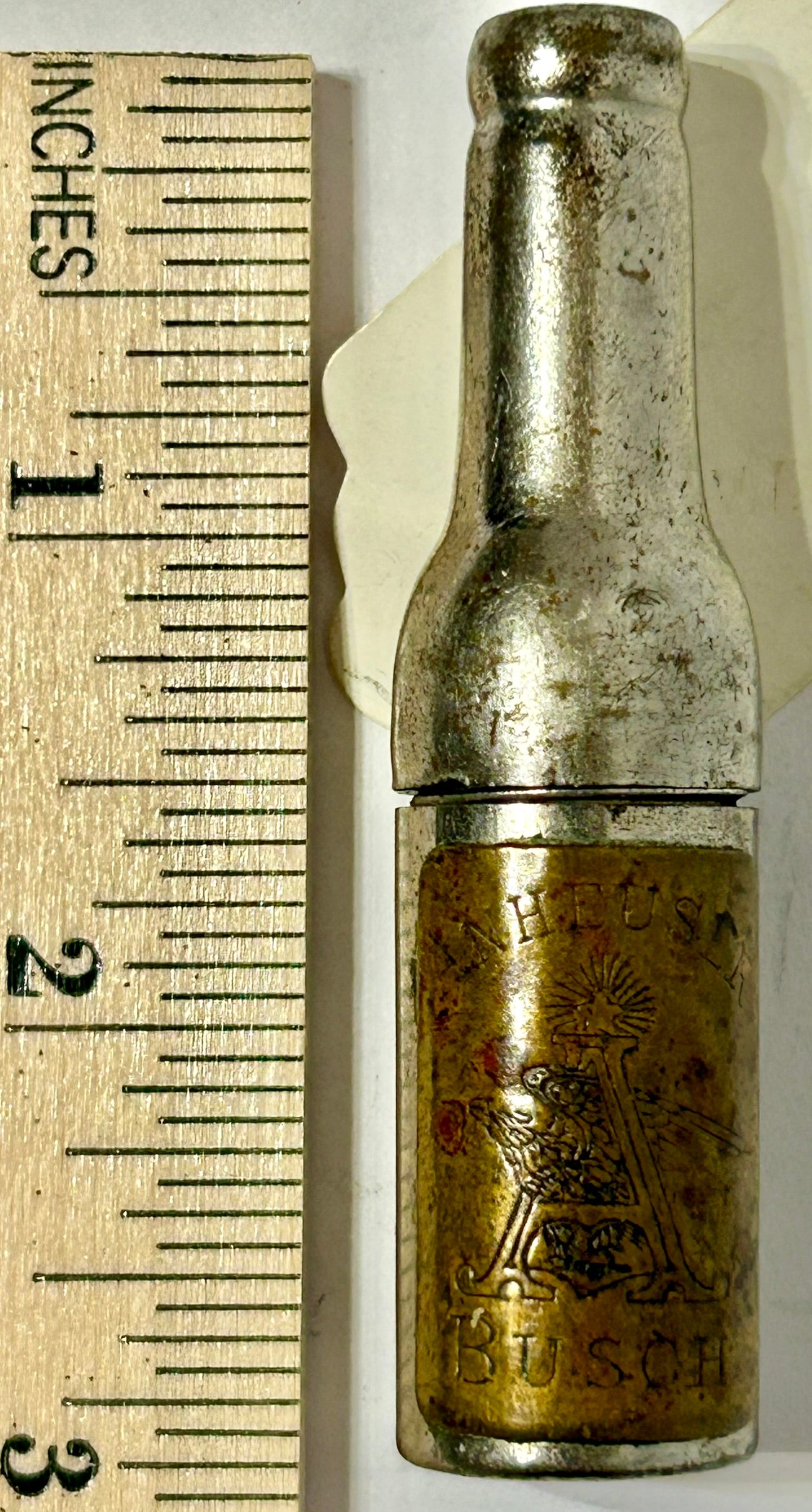 ANHEUSER BUSCH 1897 FIGURAL BOTTLE CORKSCREW