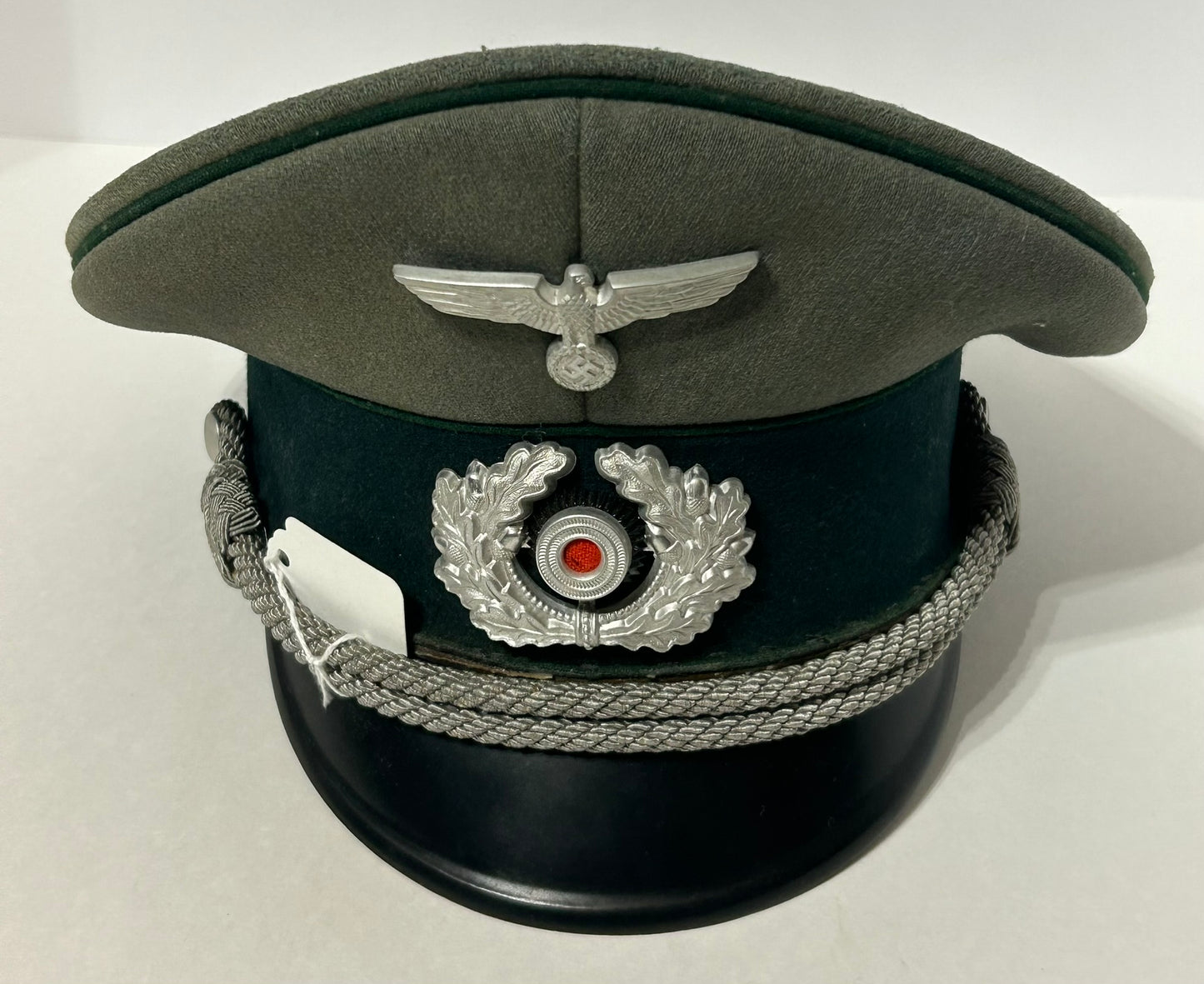 WWII GERMAN ARMY OFFICERS VISOR HAT
