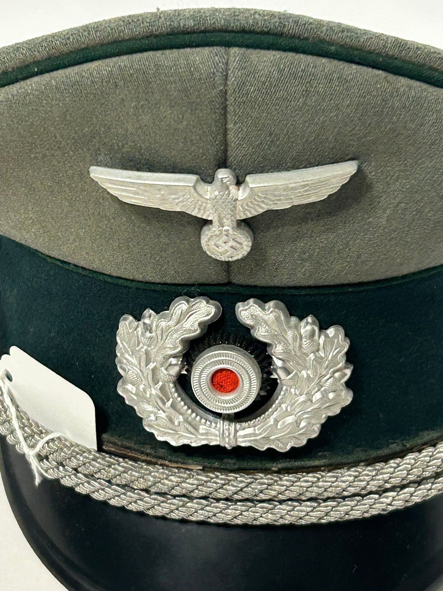 WWII GERMAN ARMY OFFICERS VISOR HAT