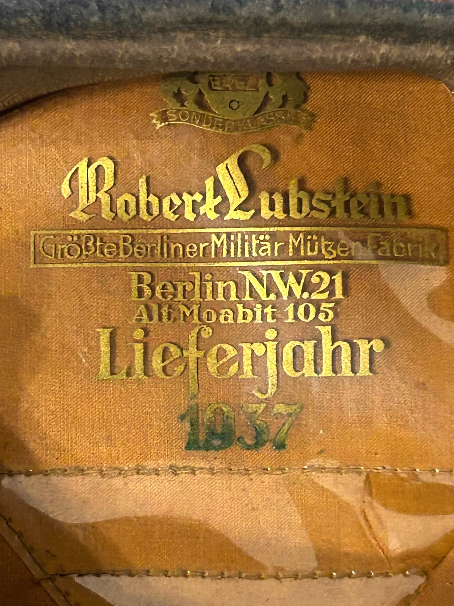 WWII GERMAN LUFTWAFFE NCO/ENLISTED VISOR HAT