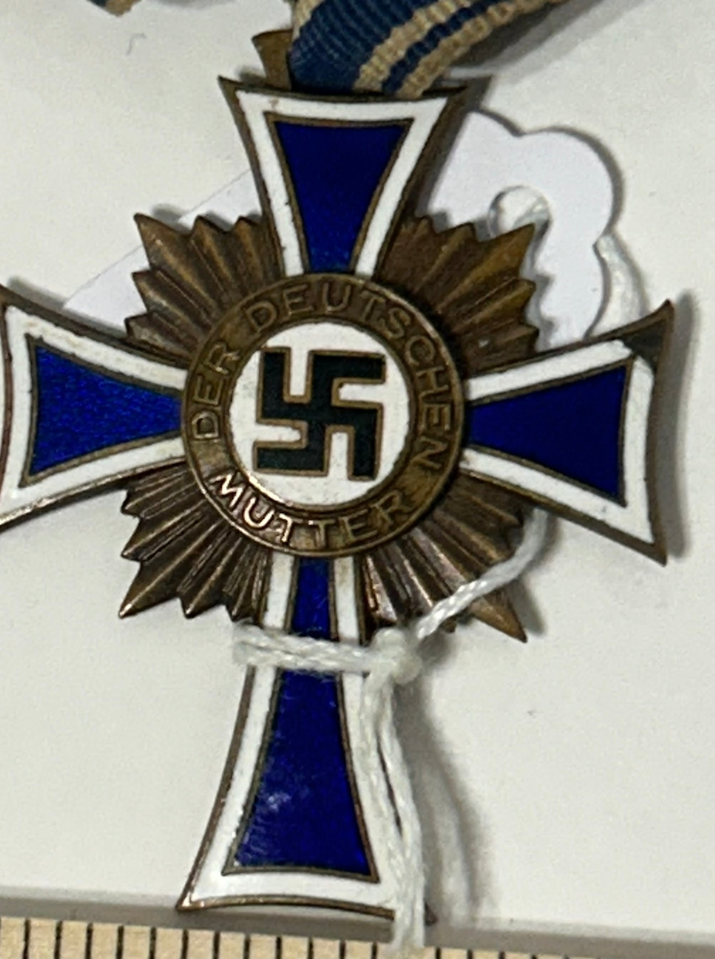 WWII GERMAN MOTHERS MEDAL WITH RIBBON