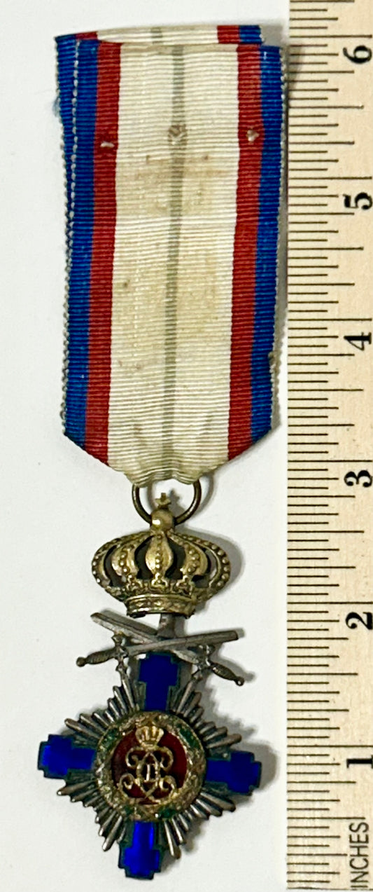 ORDER OF STAR OF ROMANIA ANTIQUE MEDAL