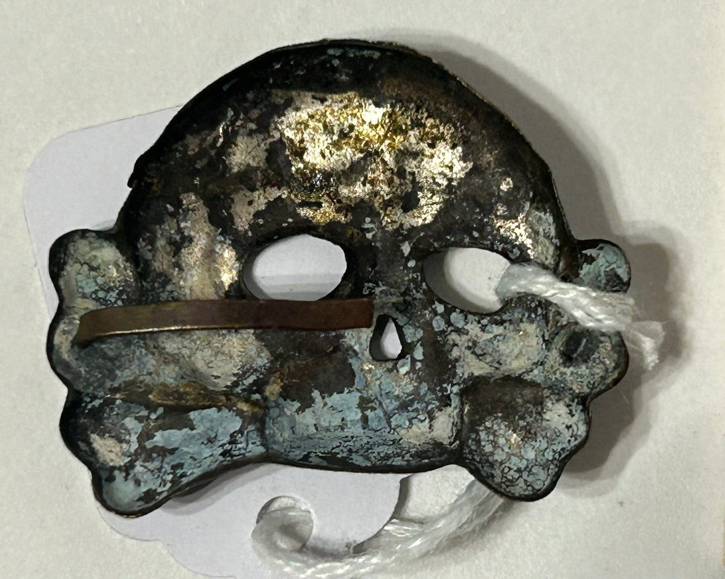 WWII GERMAN SS VISOR CAP INSIGNIA