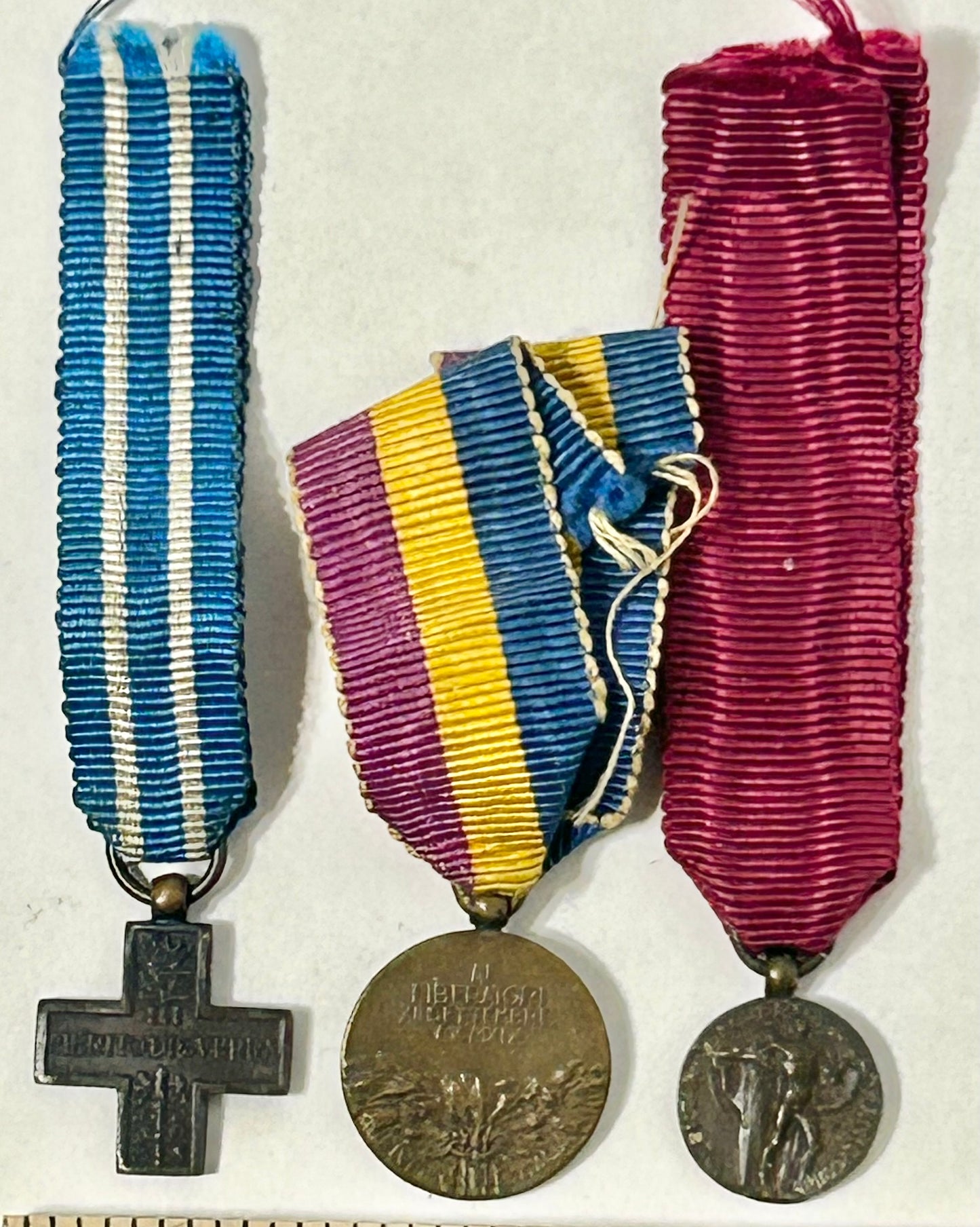 WORLD WAR II ERA ITALIAN BLACK SHIRTS THREE MEDALS