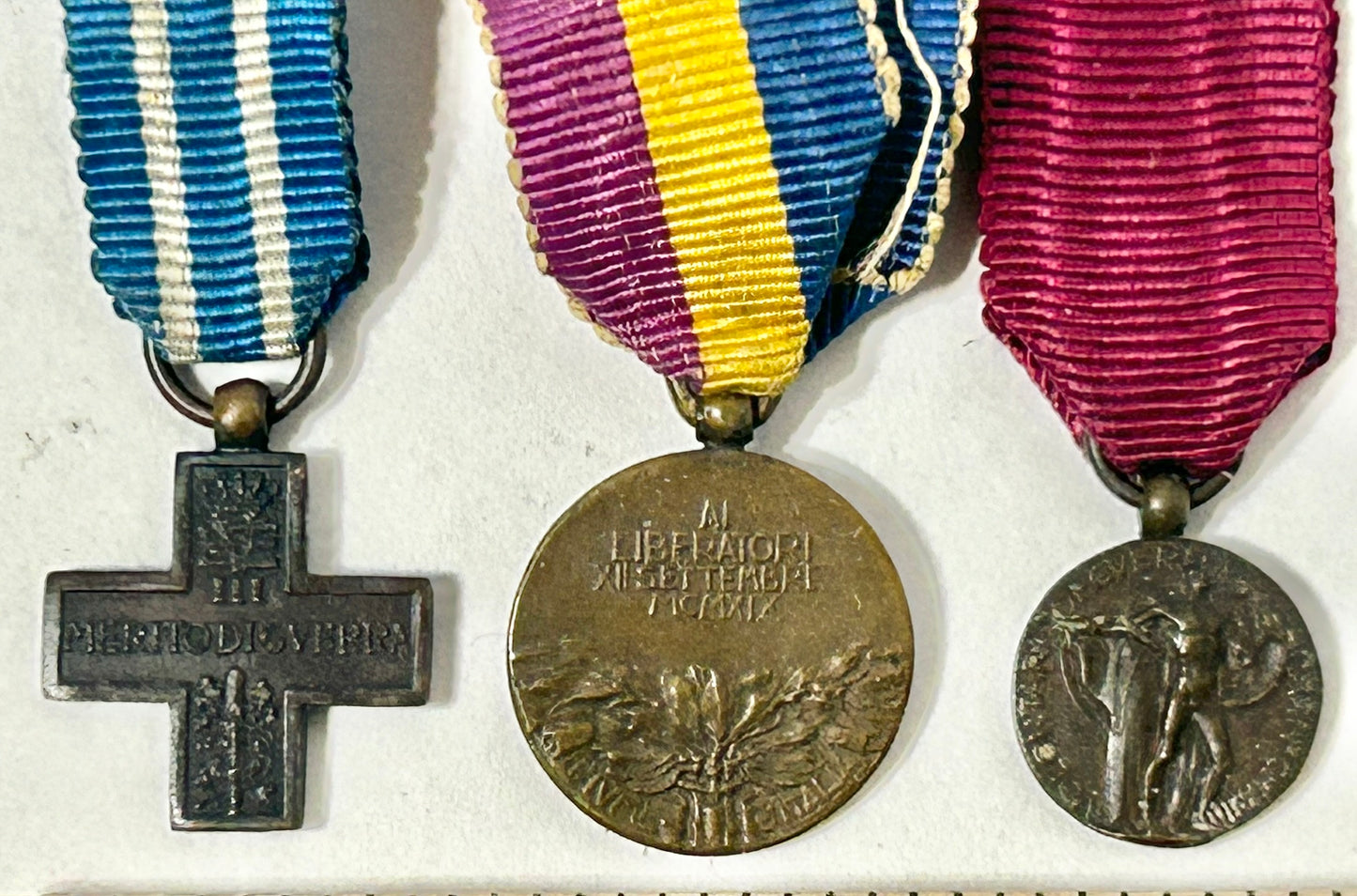 WORLD WAR II ERA ITALIAN BLACK SHIRTS THREE MEDALS