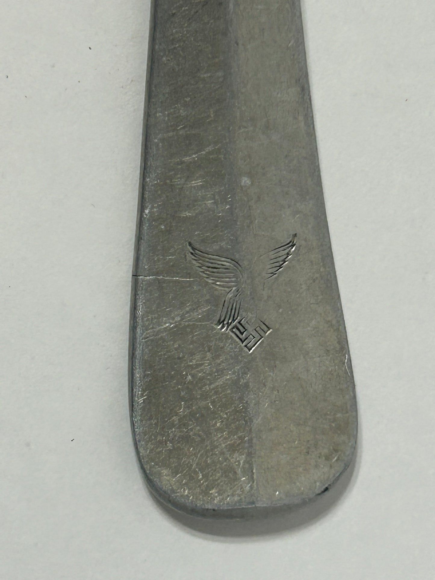 WWII NAZI METAL LADLE MARKED WITH SWASTIKA