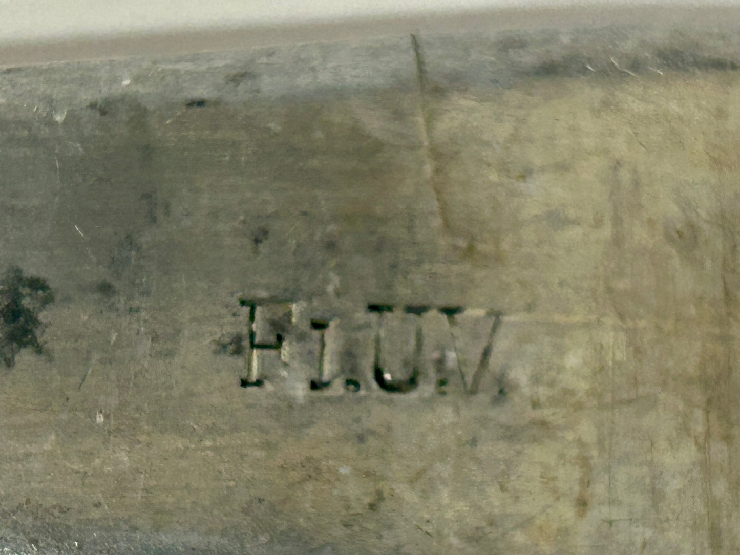 WWII NAZI METAL LADLE MARKED WITH SWASTIKA