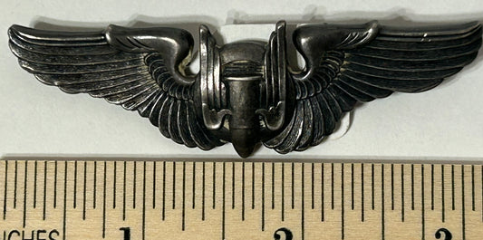 WWII AERIAL GUNNER STERLING SILVER WINGS