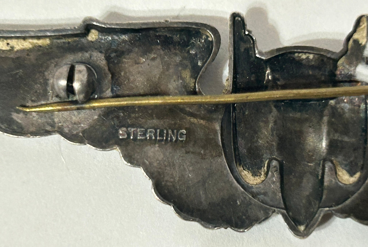 WWII AERIAL GUNNER STERLING SILVER WINGS