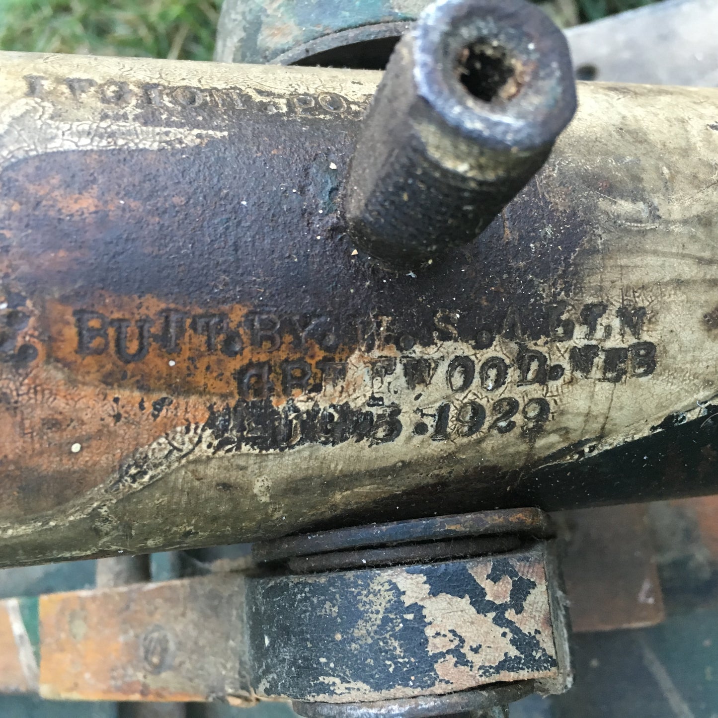 Cast iron antique mortar and caisson salute cannon