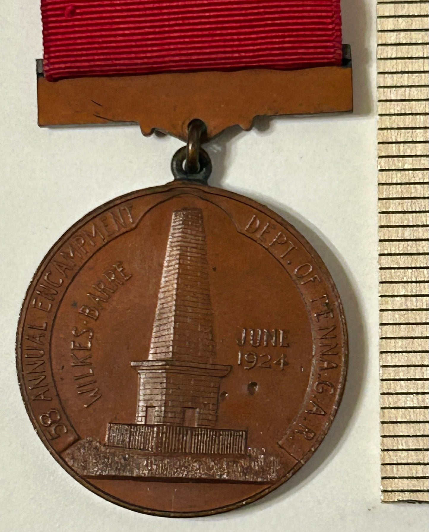 CIVIL WAR PENNSYLVANIA VETERANS 1924 BADGE