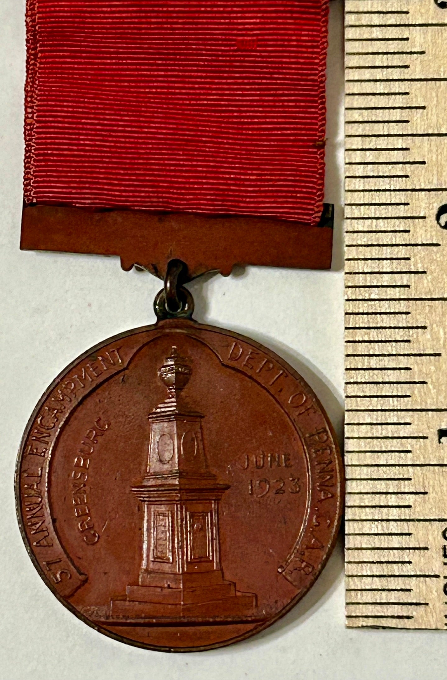 CIVIL WAR PENNSYLVANIA VETERANS 1923 BADGE