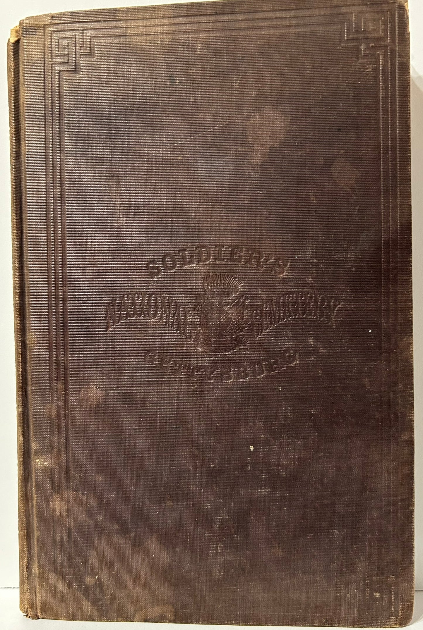 SOLDIERS NATIONAL CEMETERY GETTYSBURG 1865 BOOK