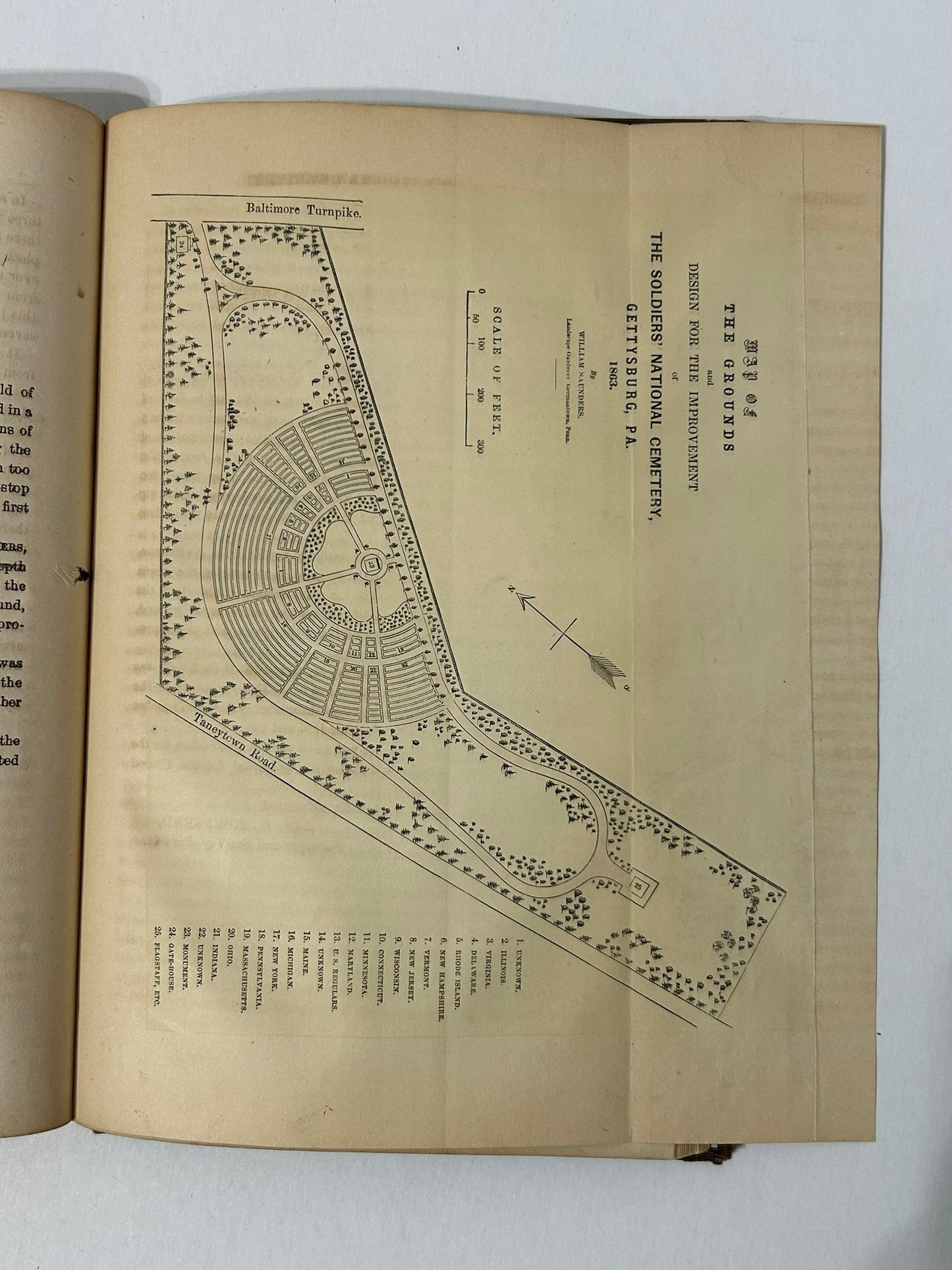 SOLDIERS NATIONAL CEMETERY GETTYSBURG 1865 BOOK