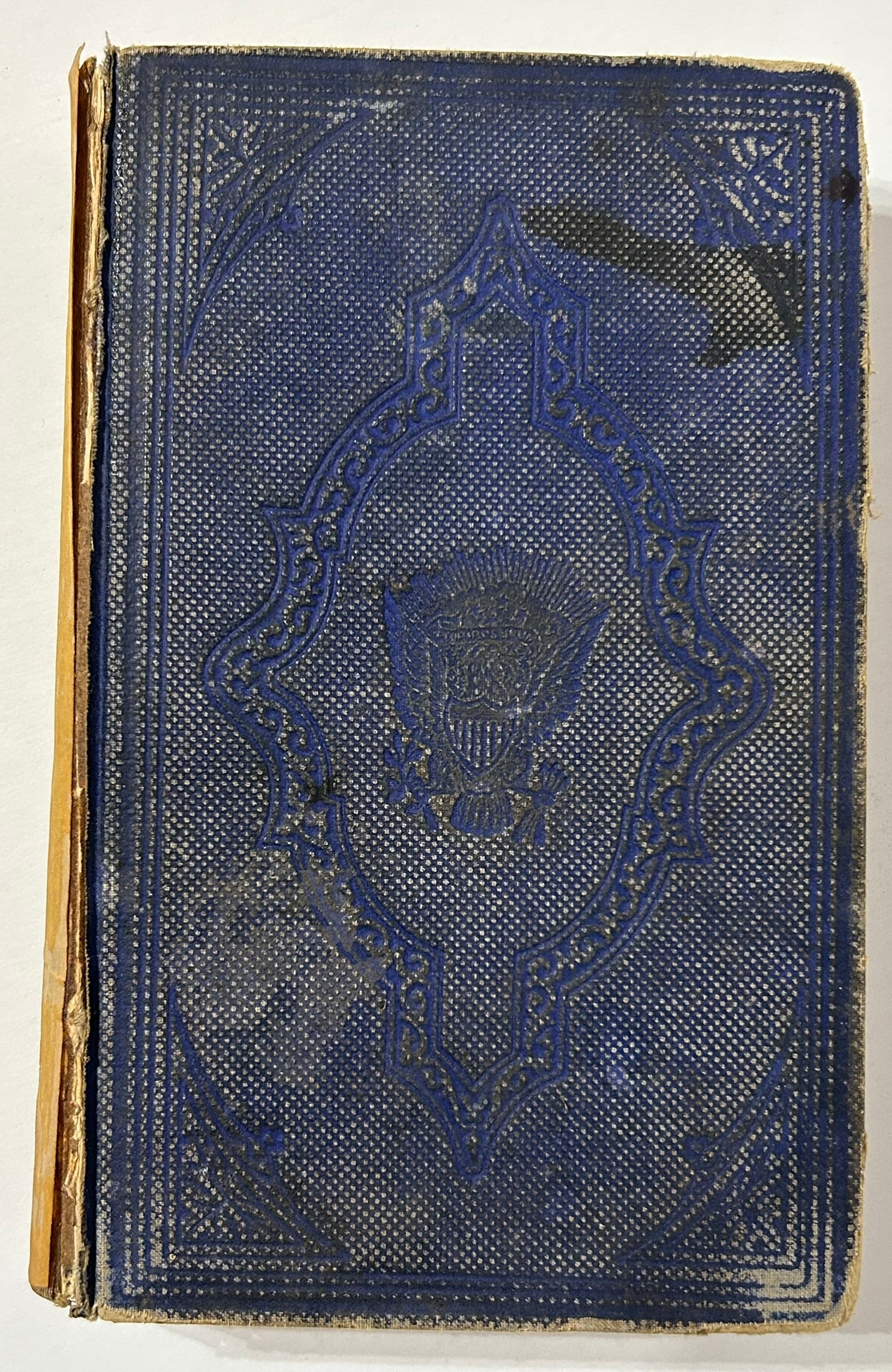 U.S. ARMY 1861 REGULATIONS BOOK WITH IDENTIFIED CIVIL WAR SOLDIER INSCRIPTIONS
