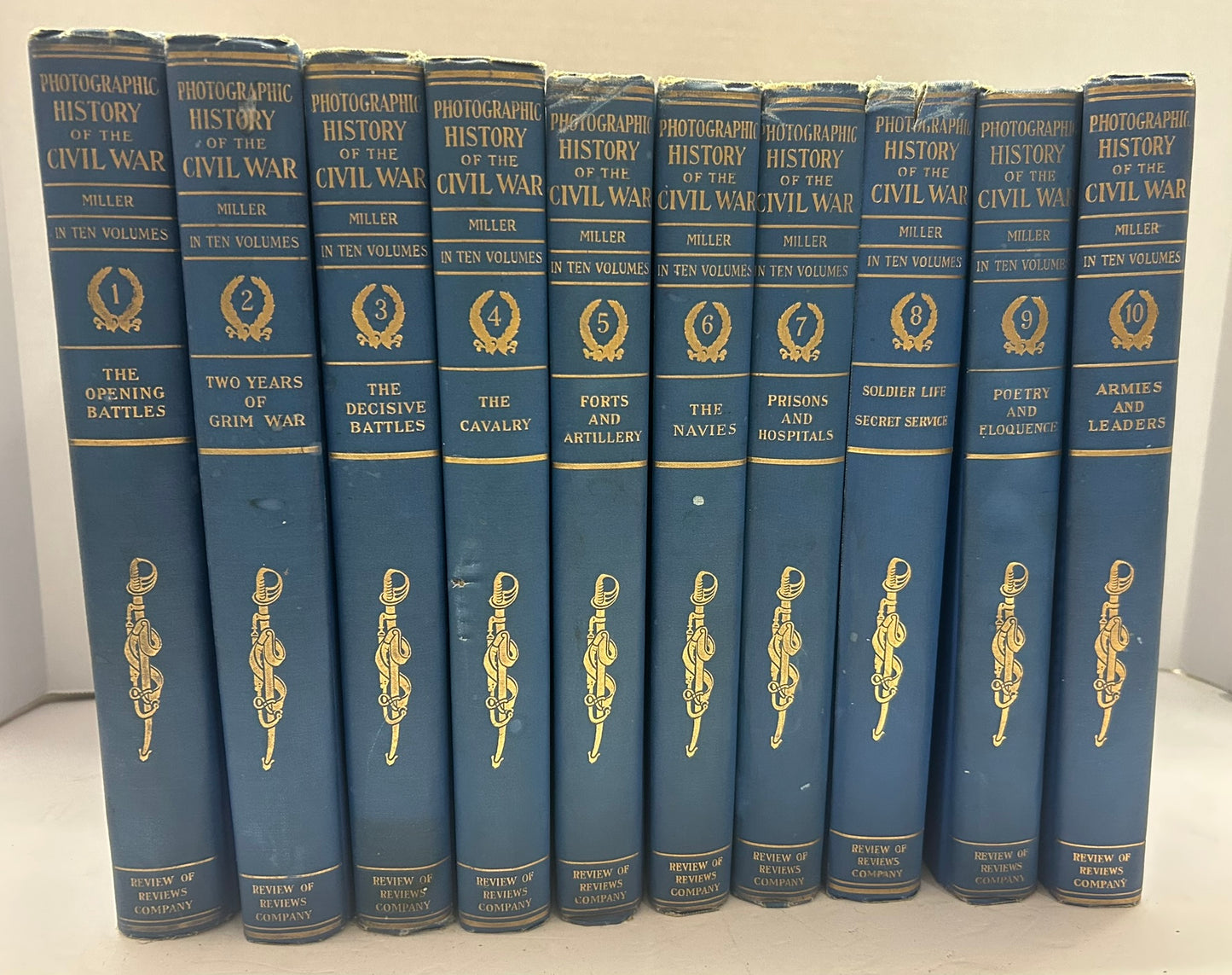PHOTOGRAPHIC HISTORY OF CIVIL WAR 1911 TEN VOLUME SET