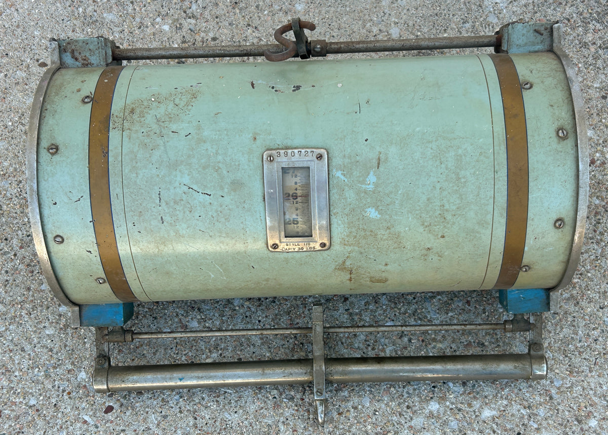ANTIQUE HANGING GROCERY STORE COMPUTING SCALE
