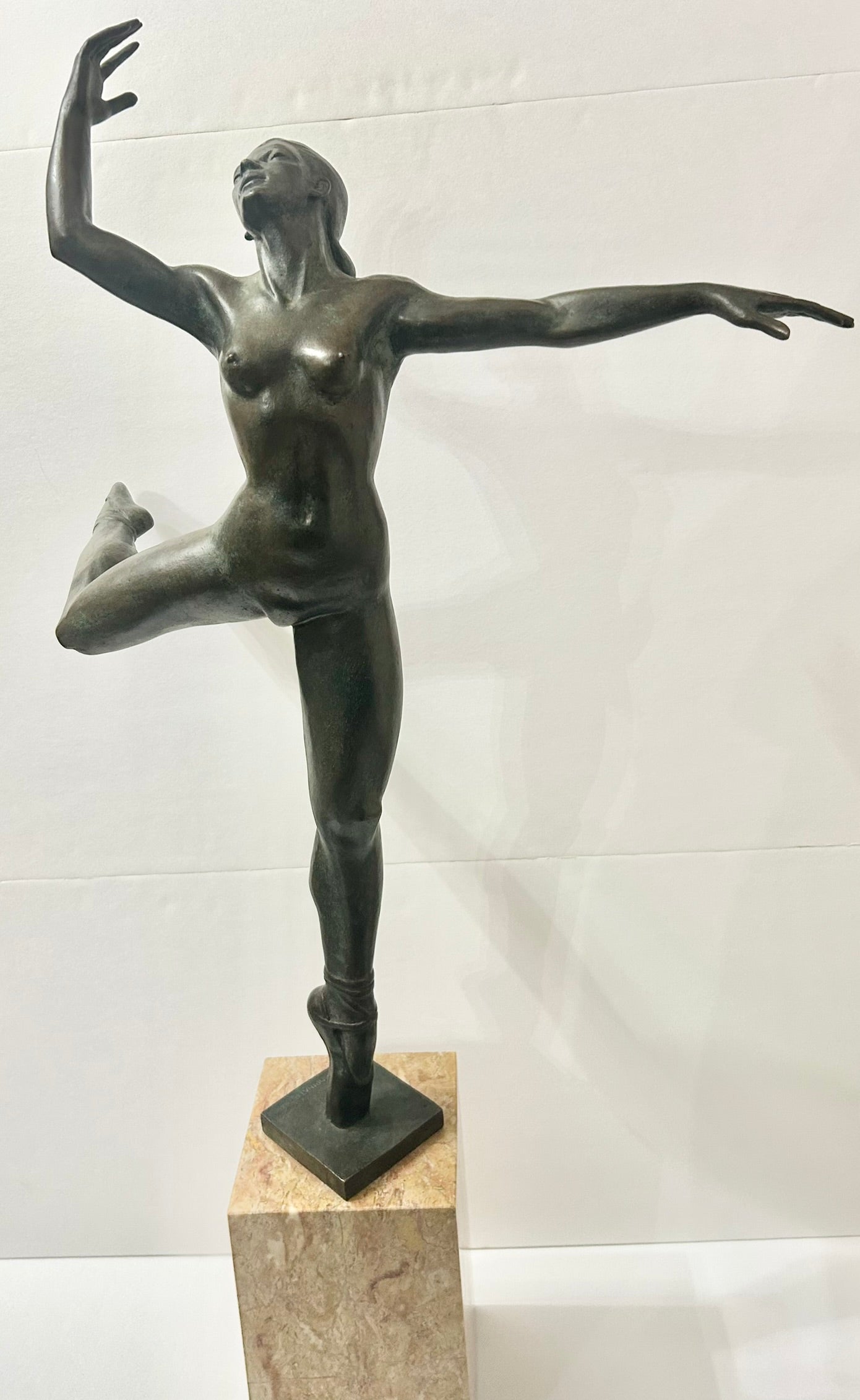BRONZE BALLERINA SCULPTURE BY CLEMENTE SPAMPINATO