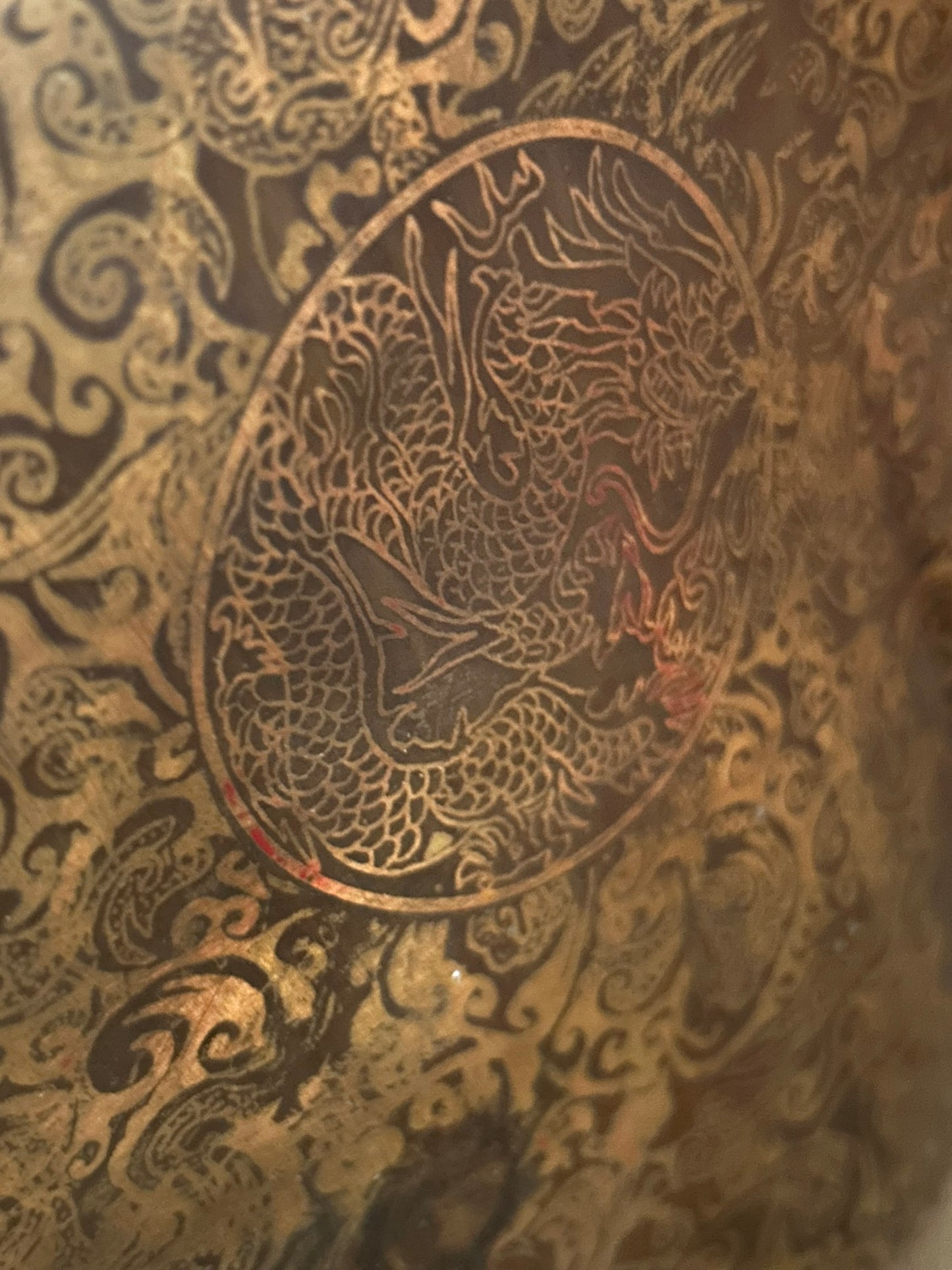 LARGE BRONZE CHINESE FIGURE OF GOD OF PROSPERITY