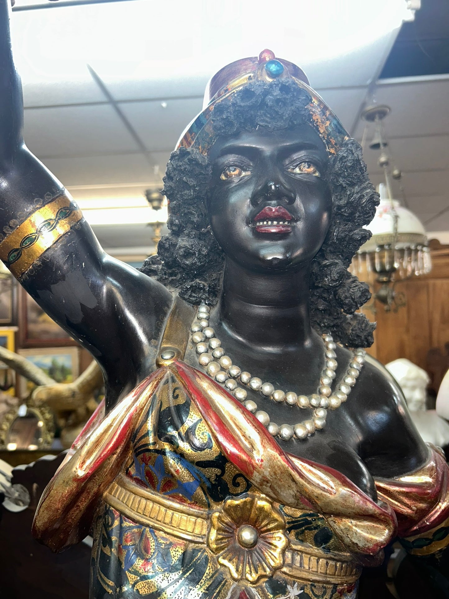 ANTIQUE BLACKAMOOR FIGURE