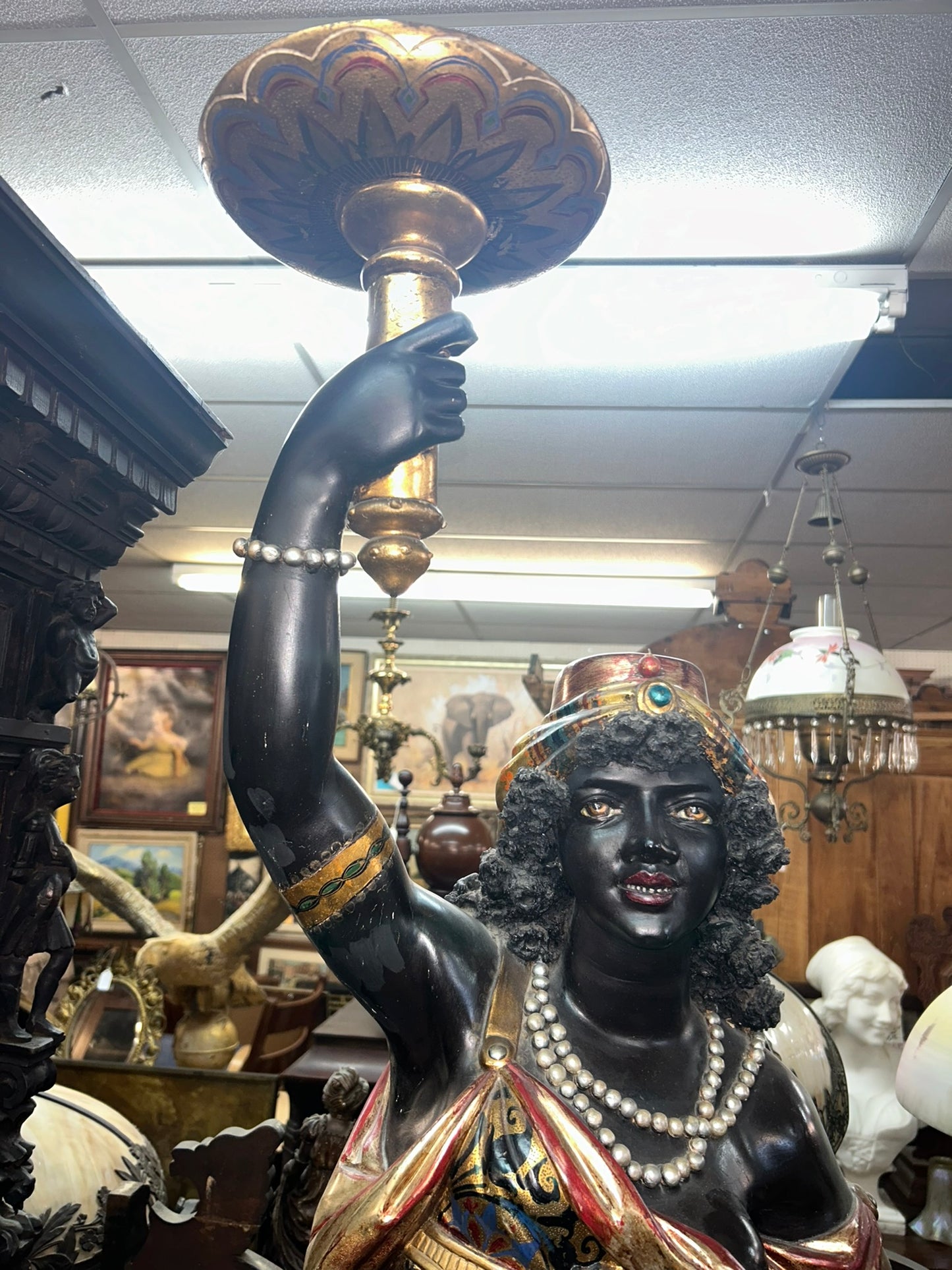 ANTIQUE BLACKAMOOR FIGURE