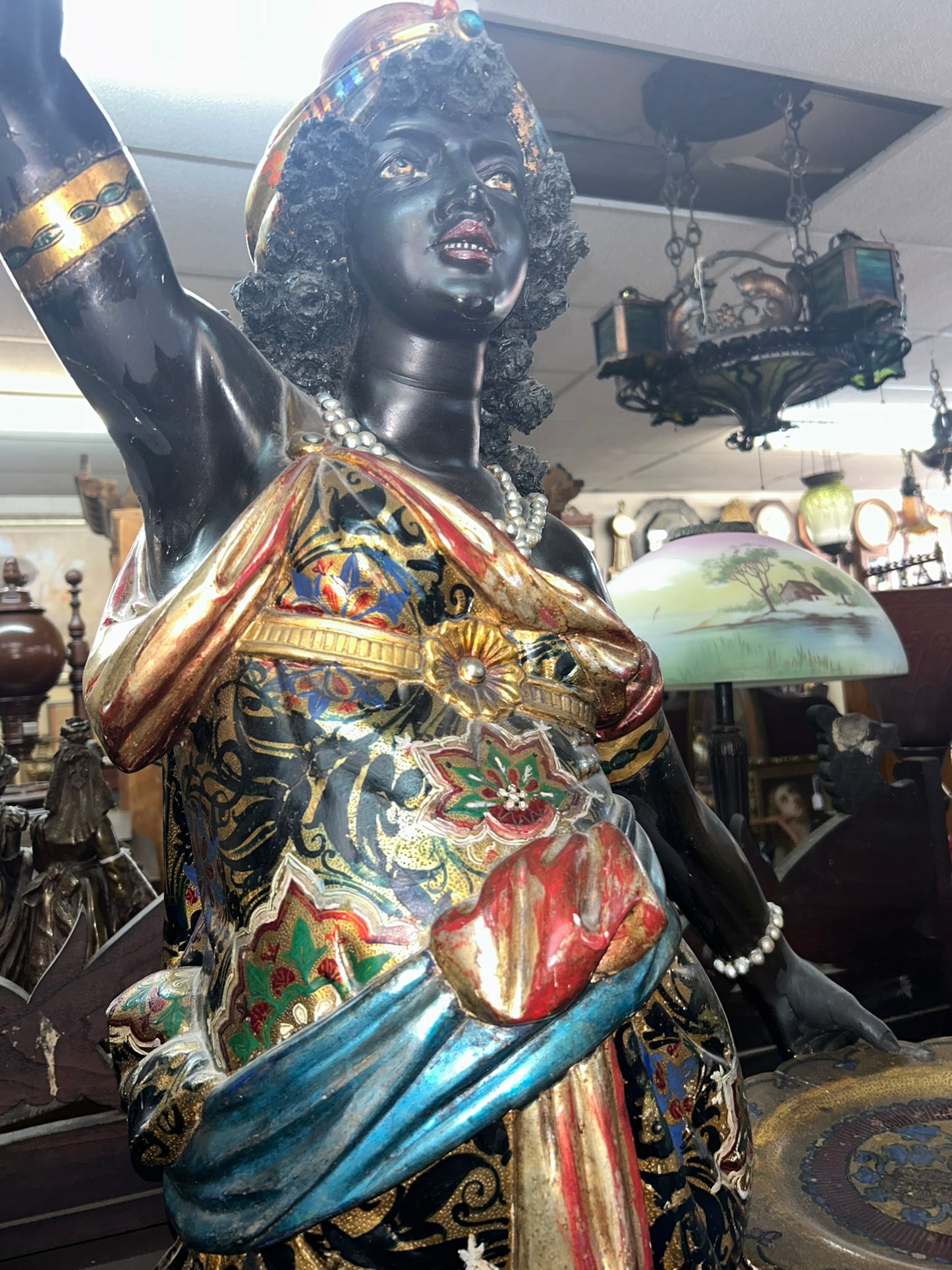 ANTIQUE BLACKAMOOR FIGURE