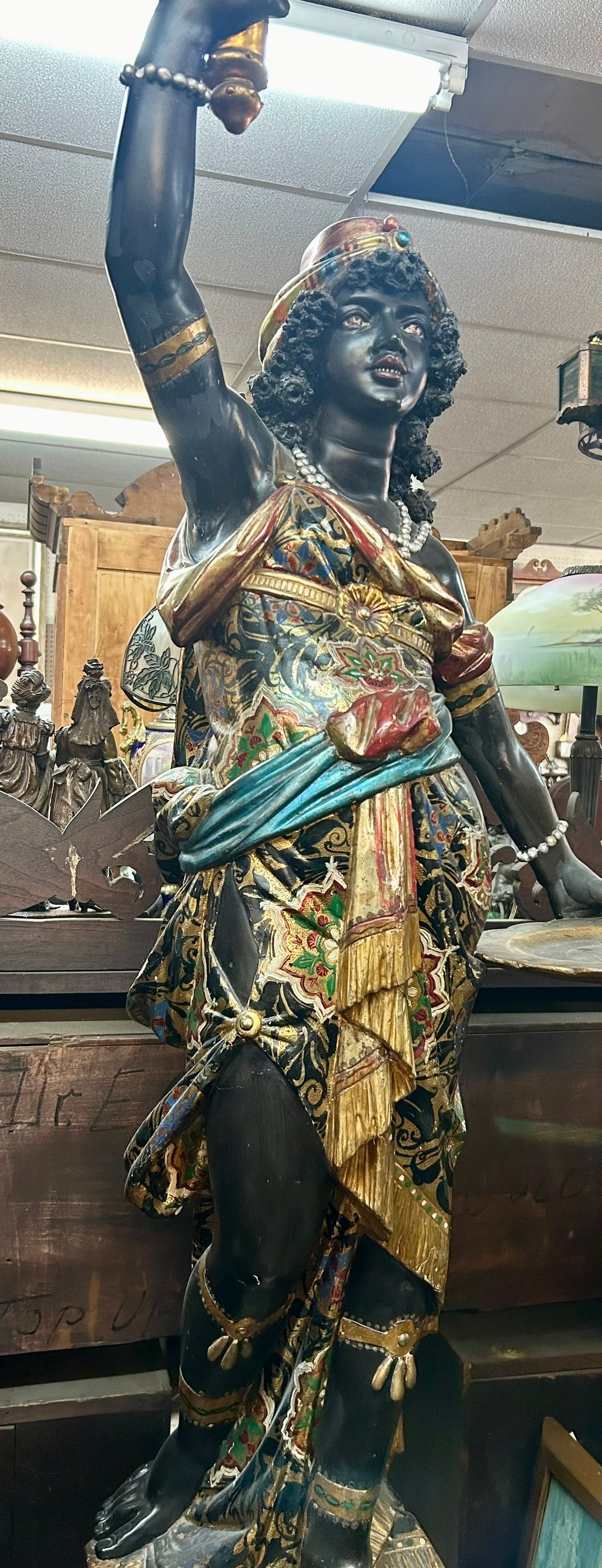 ANTIQUE BLACKAMOOR FIGURE