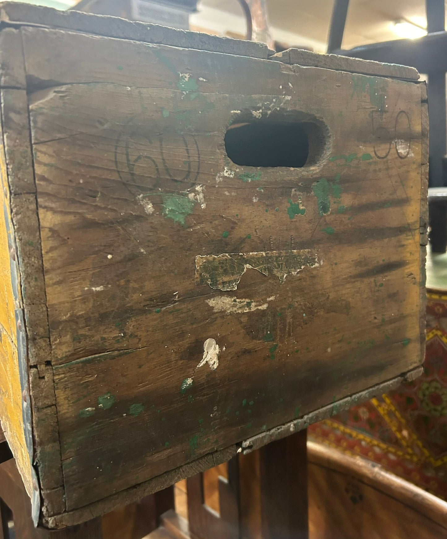 RARE IOWA WESTERN BREU BEER WOODEN CRATE