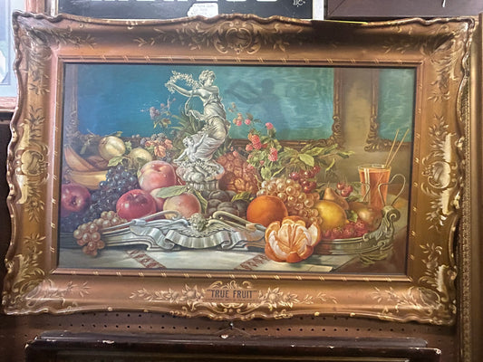 TRUE FRUIT ANTIQUE ADVERTISING SIGN