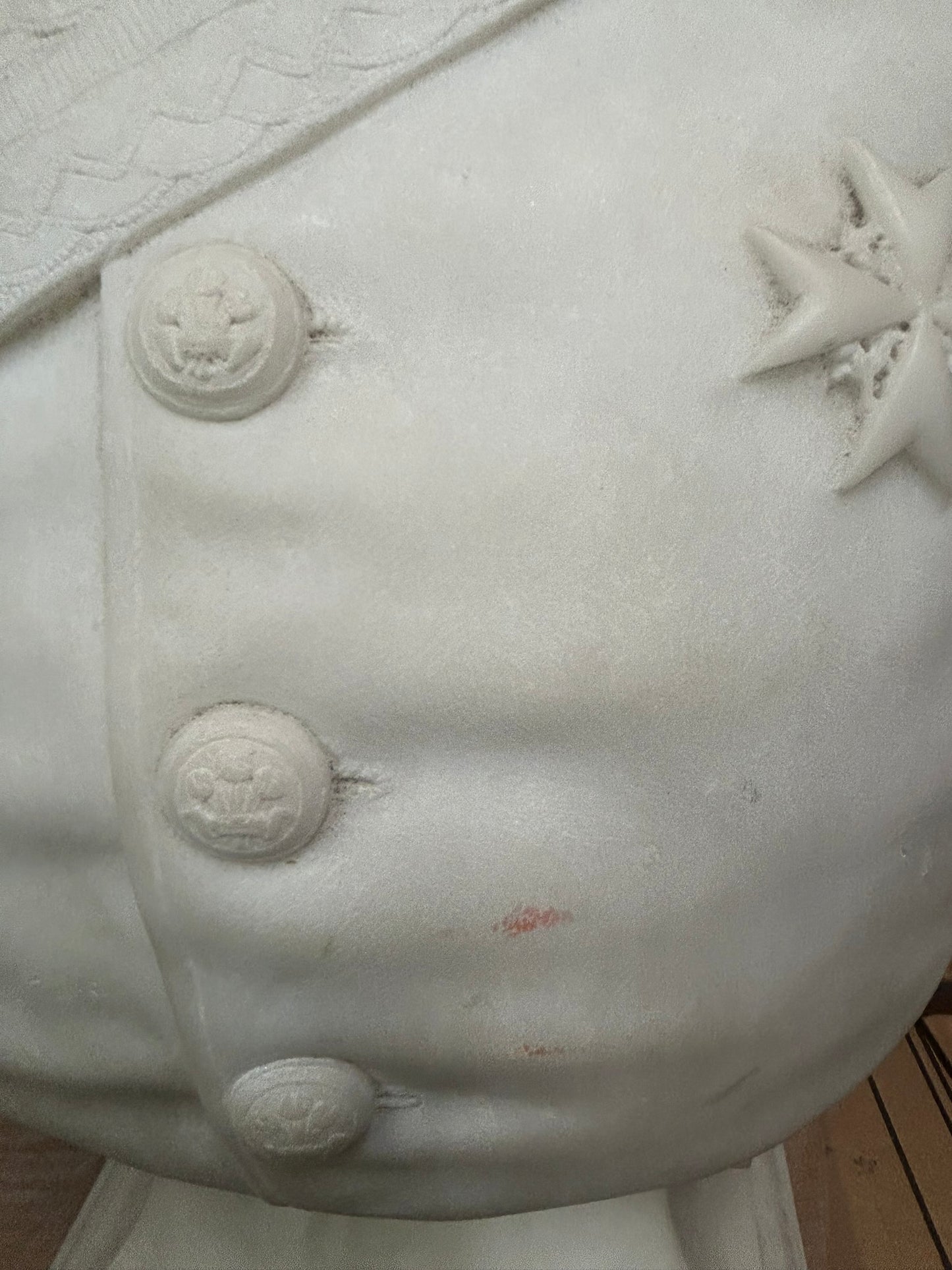 MARBLE BUST BY RUSSIAN ARTIST LEOPOLD BERNARD BERNSTAMM