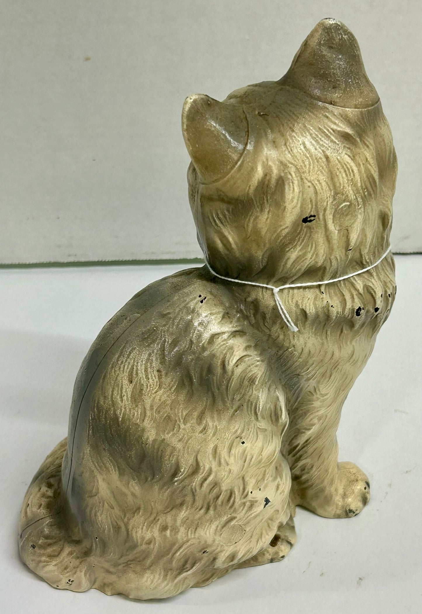 CAST IRON SITTING CAT DOORSTOP BY HUBLEY
