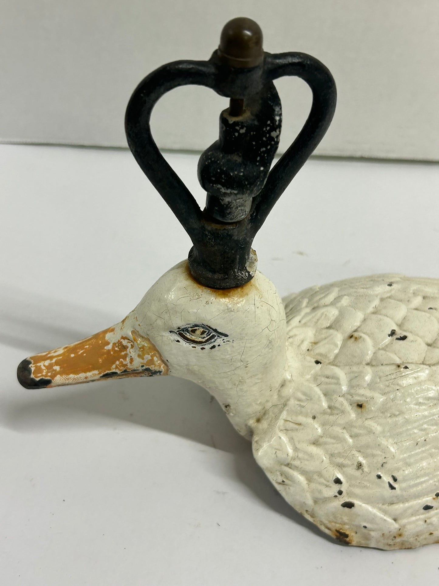 ANTIQUE CAST IRON FIGURAL LAWN SPRINKLER OF DUCK