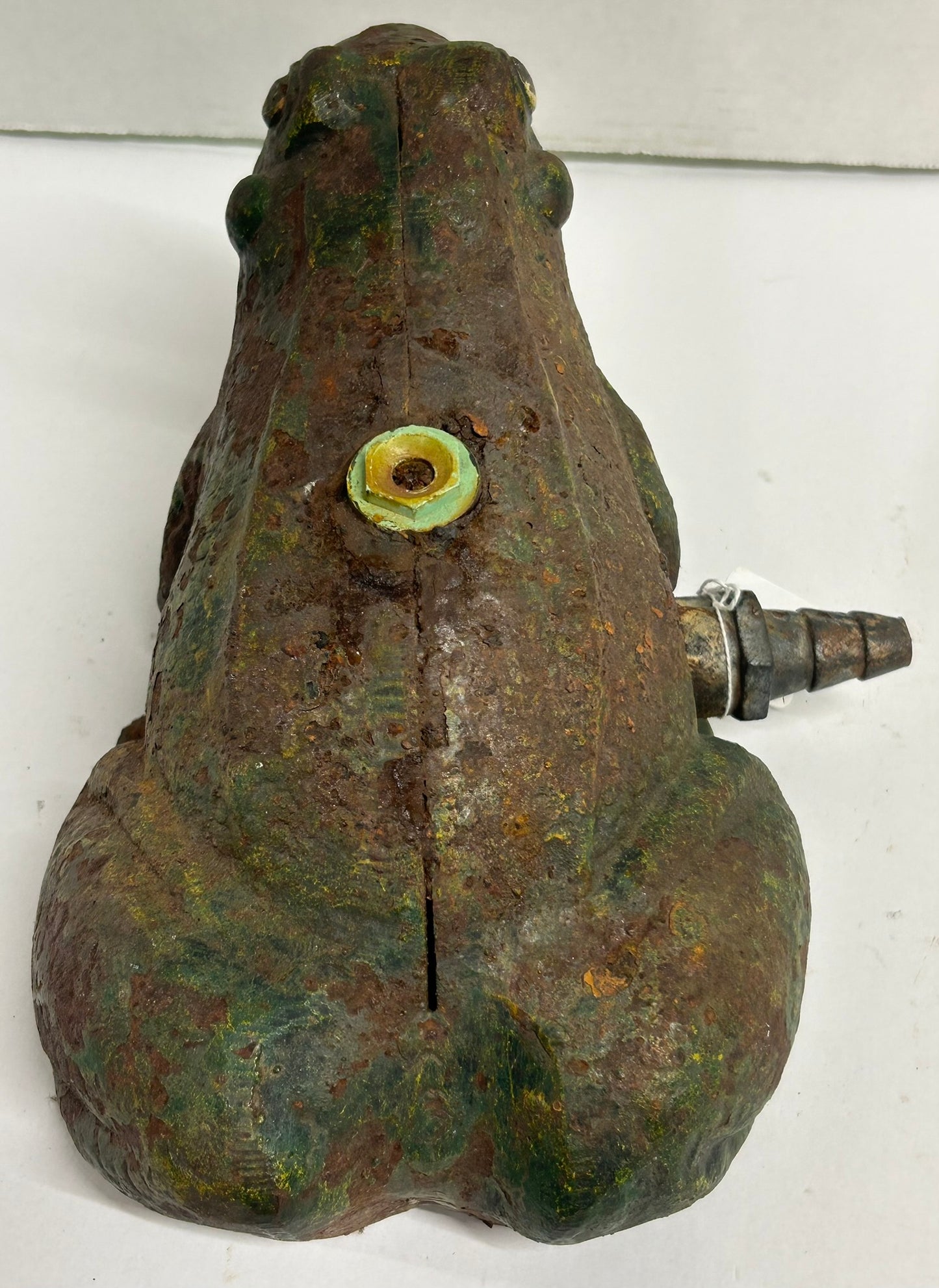 CAST IRON FIGURAL FROG LARGE LAWN SPRINKLER