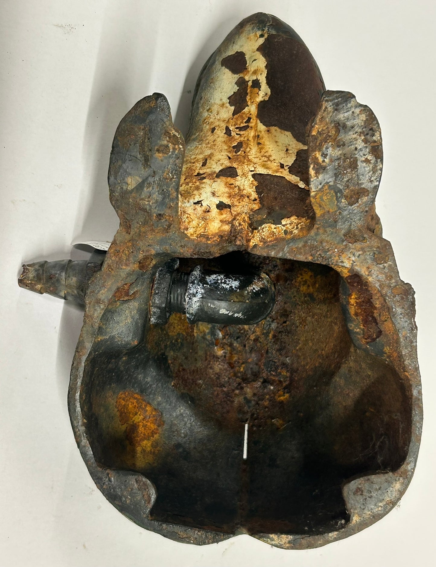 CAST IRON FIGURAL FROG LARGE LAWN SPRINKLER