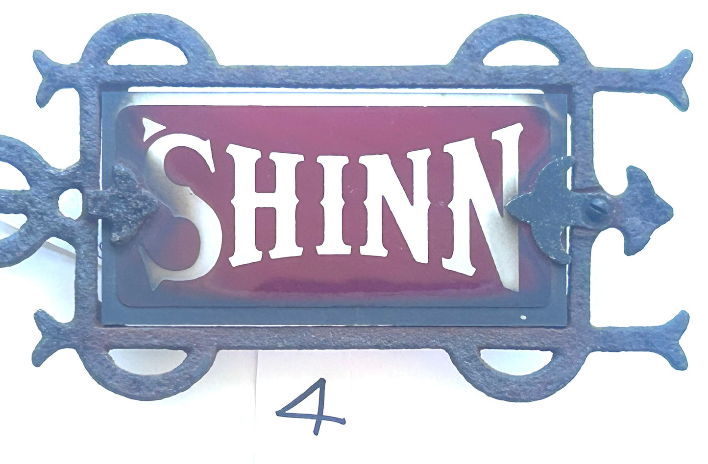 SHINN LIGHTNING ROD ARROW WITH RUBY GLASS TAIL