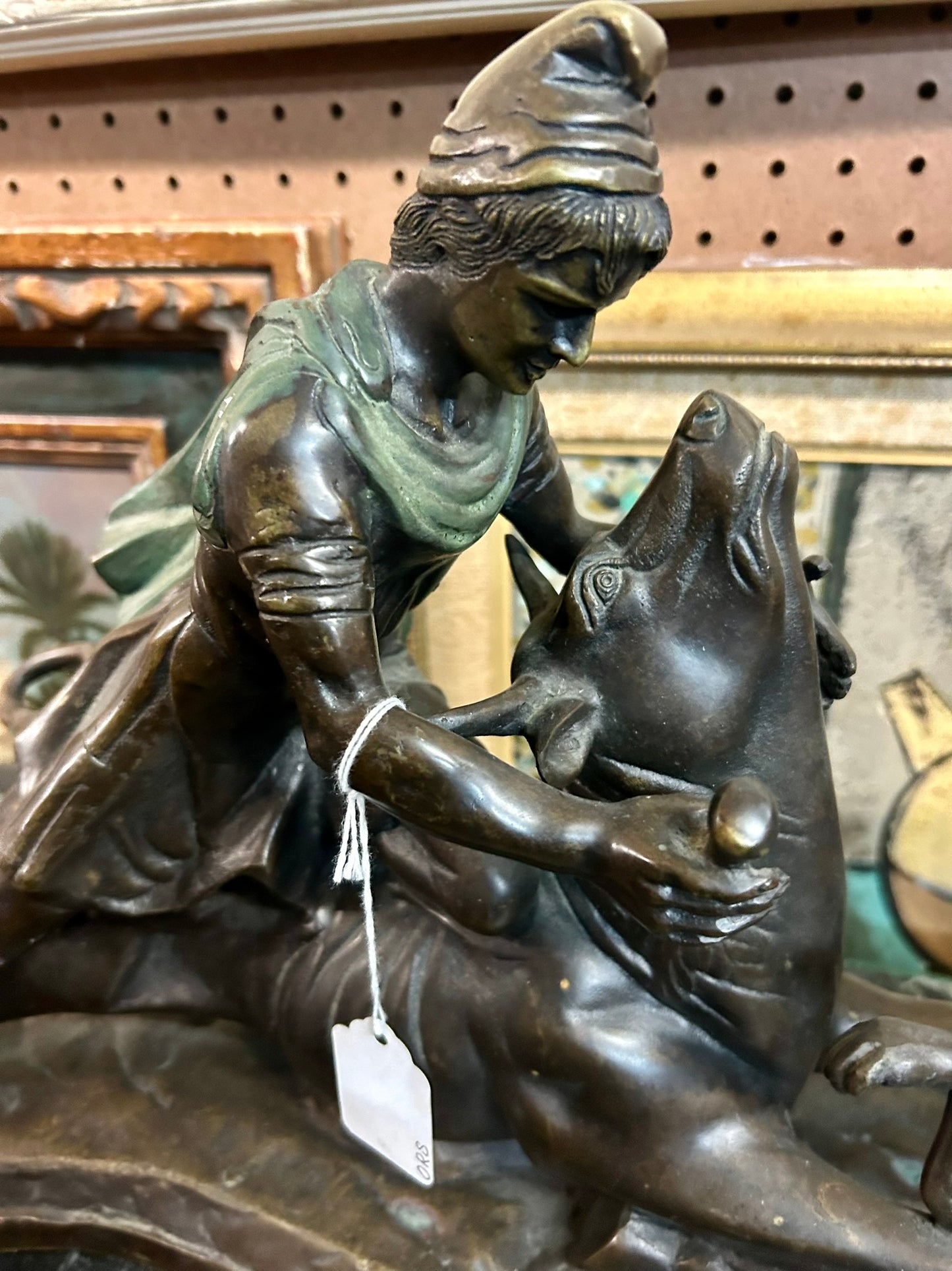 BRONZE SCULPTURE OF MITHRAS SLAYING A BULL
