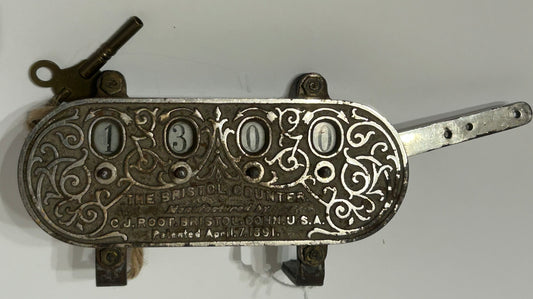 THE BRISTOL ANTIQUE 1891 STREET CAR COUNTER 1891 FANCY MODEL