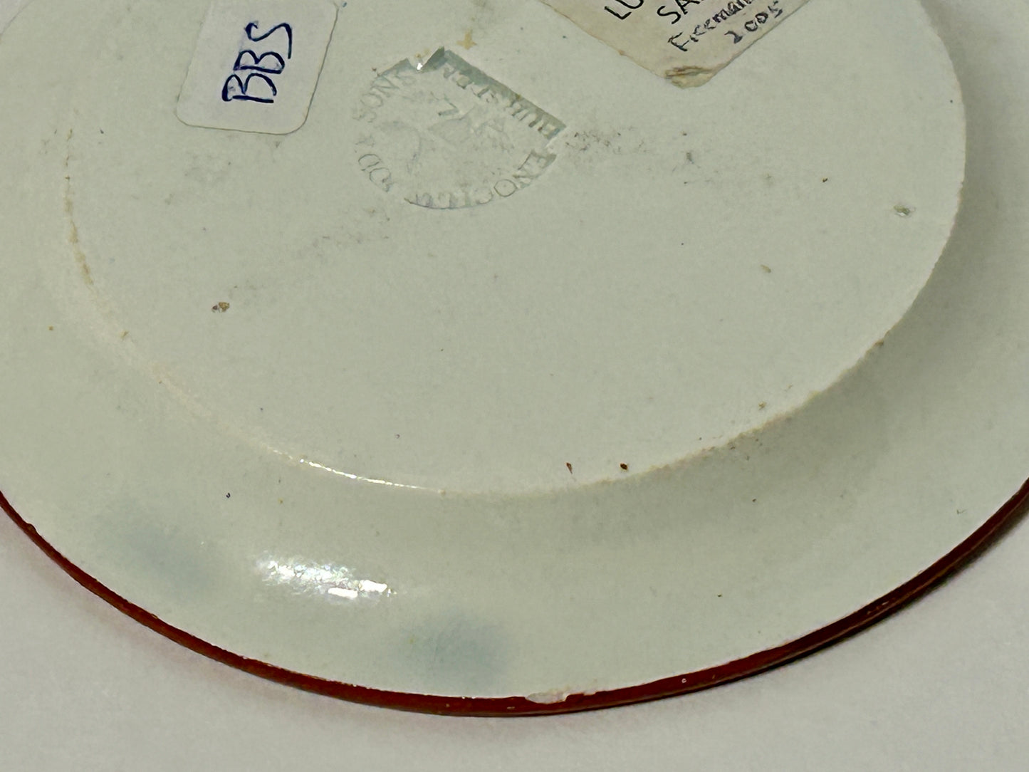 LAFAYETTE & GEORGE WASHINGTON TRANSFER PORTRAITS ON EARLY CUP PLATE