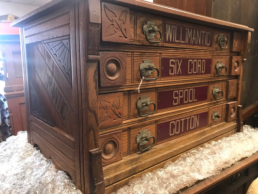 WILLIMANTIC 4 DRAWER SPOOL CABINET