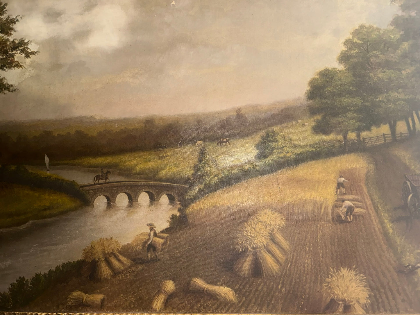 E. A. PHILLEO LANDSCAPE PAINTING 1887