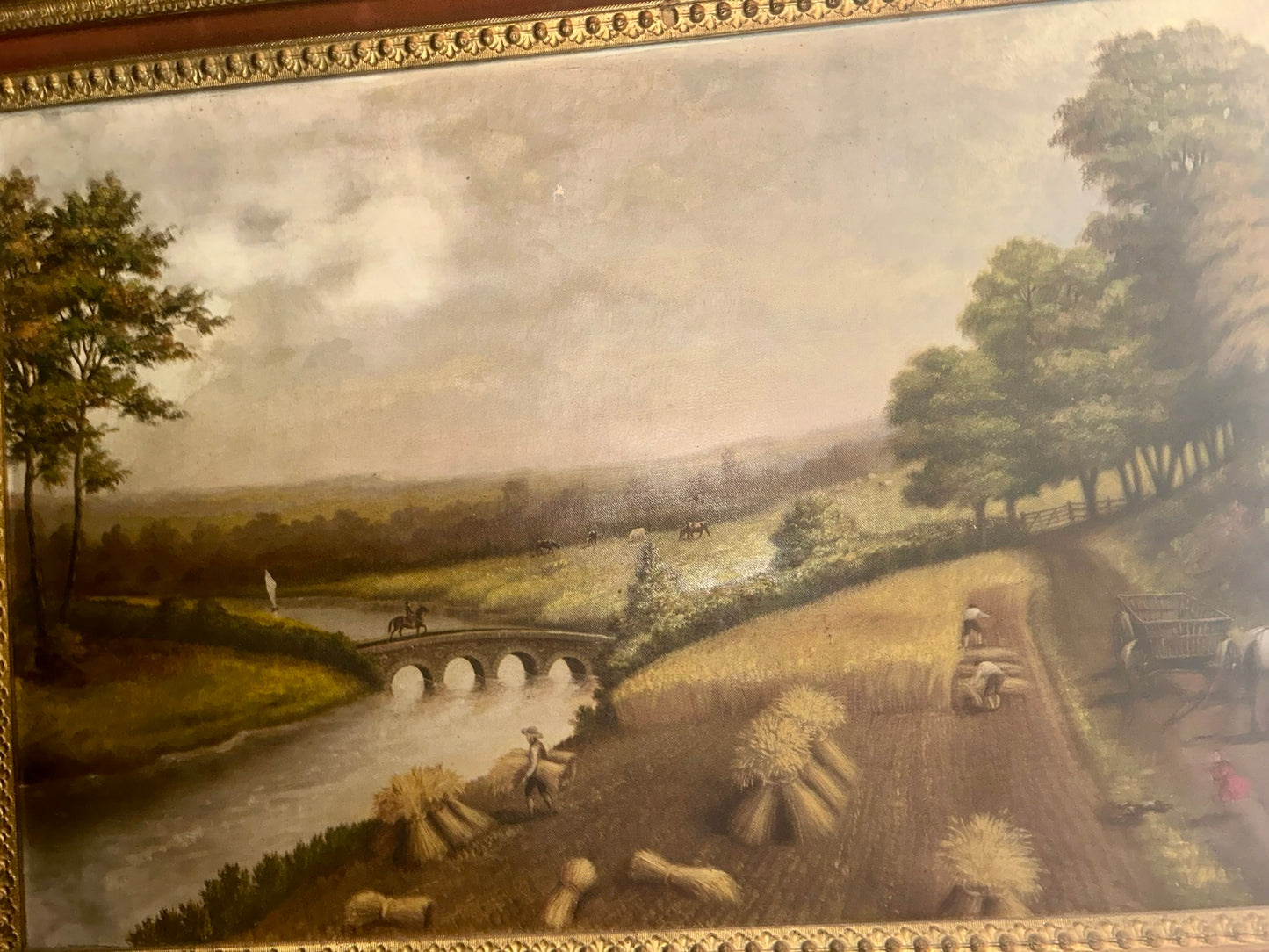 E. A. PHILLEO LANDSCAPE PAINTING 1887