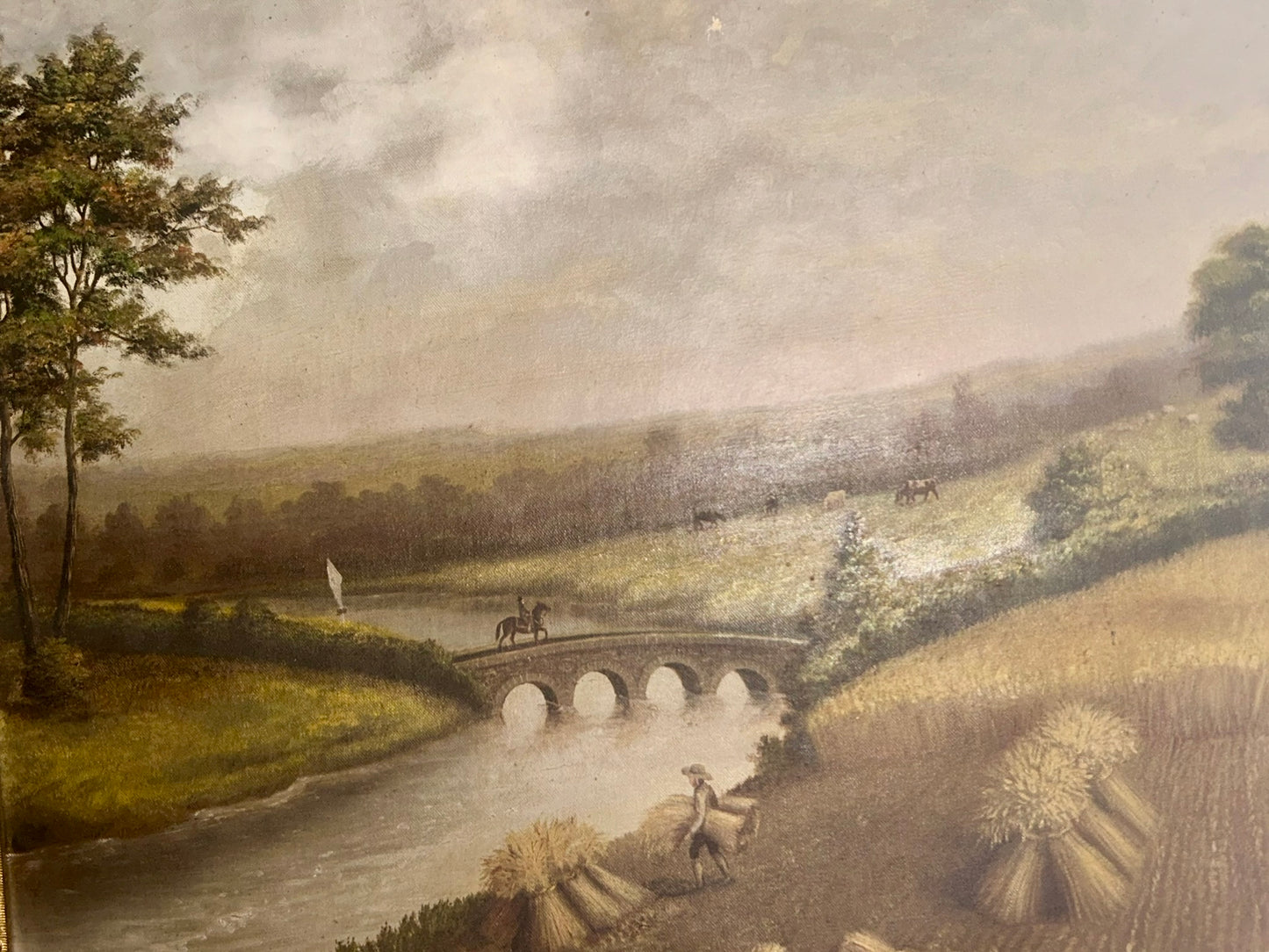 E. A. PHILLEO LANDSCAPE PAINTING 1887