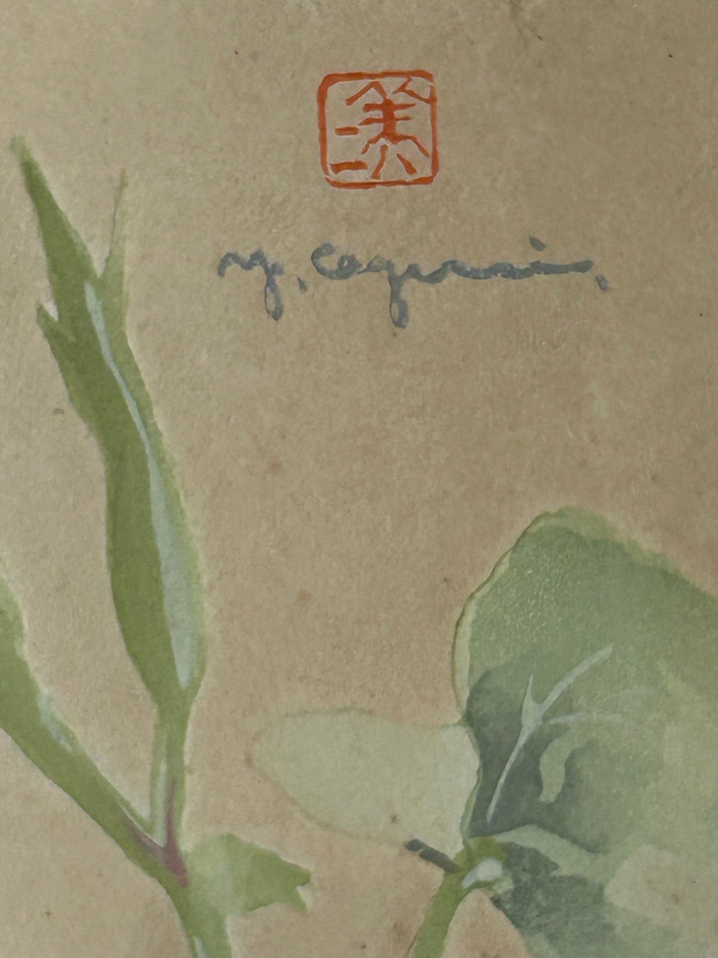 MORNING GLORIES ORIENTAL PRINT