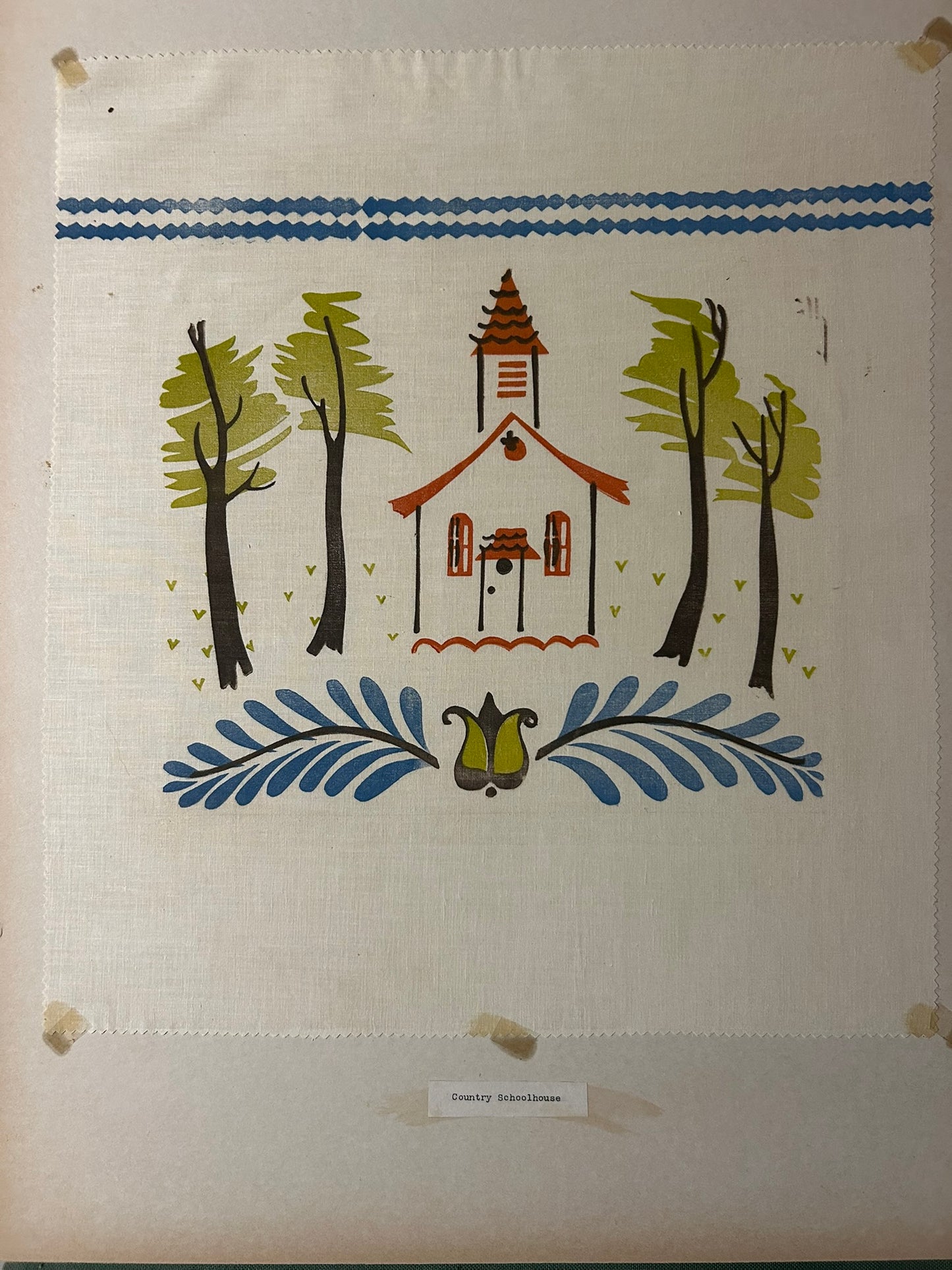 MILWAUKEE WORKS PROGRESS ADMINISTRATION LARGE ALBUM OF SILK SCREEN ILLUSTRATIONS ON CLOTH