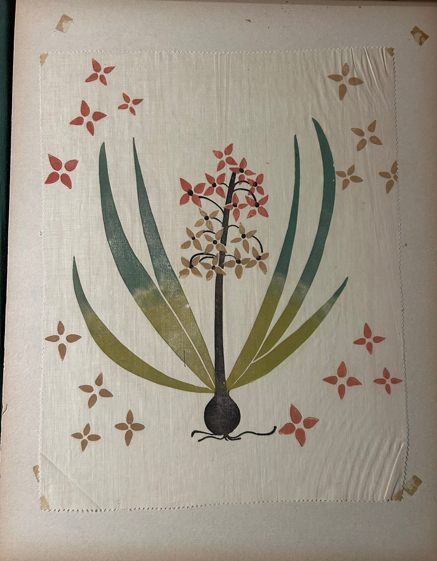 MILWAUKEE WORKS PROGRESS ADMINISTRATION LARGE ALBUM OF SILK SCREEN ILLUSTRATIONS ON CLOTH