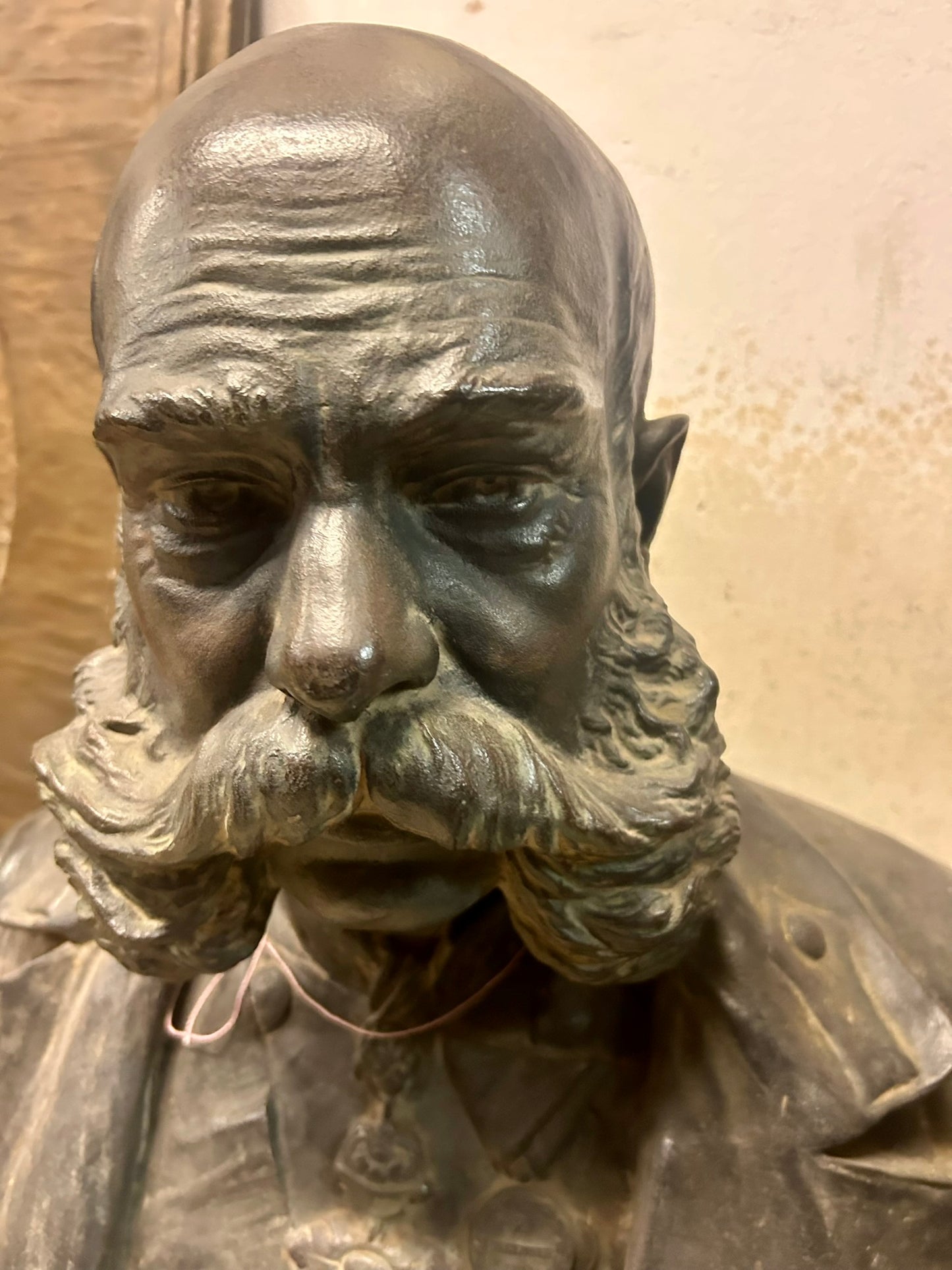 IMPERIOR FRANZ JOSEPH OF AUSTRIA METAL BUST