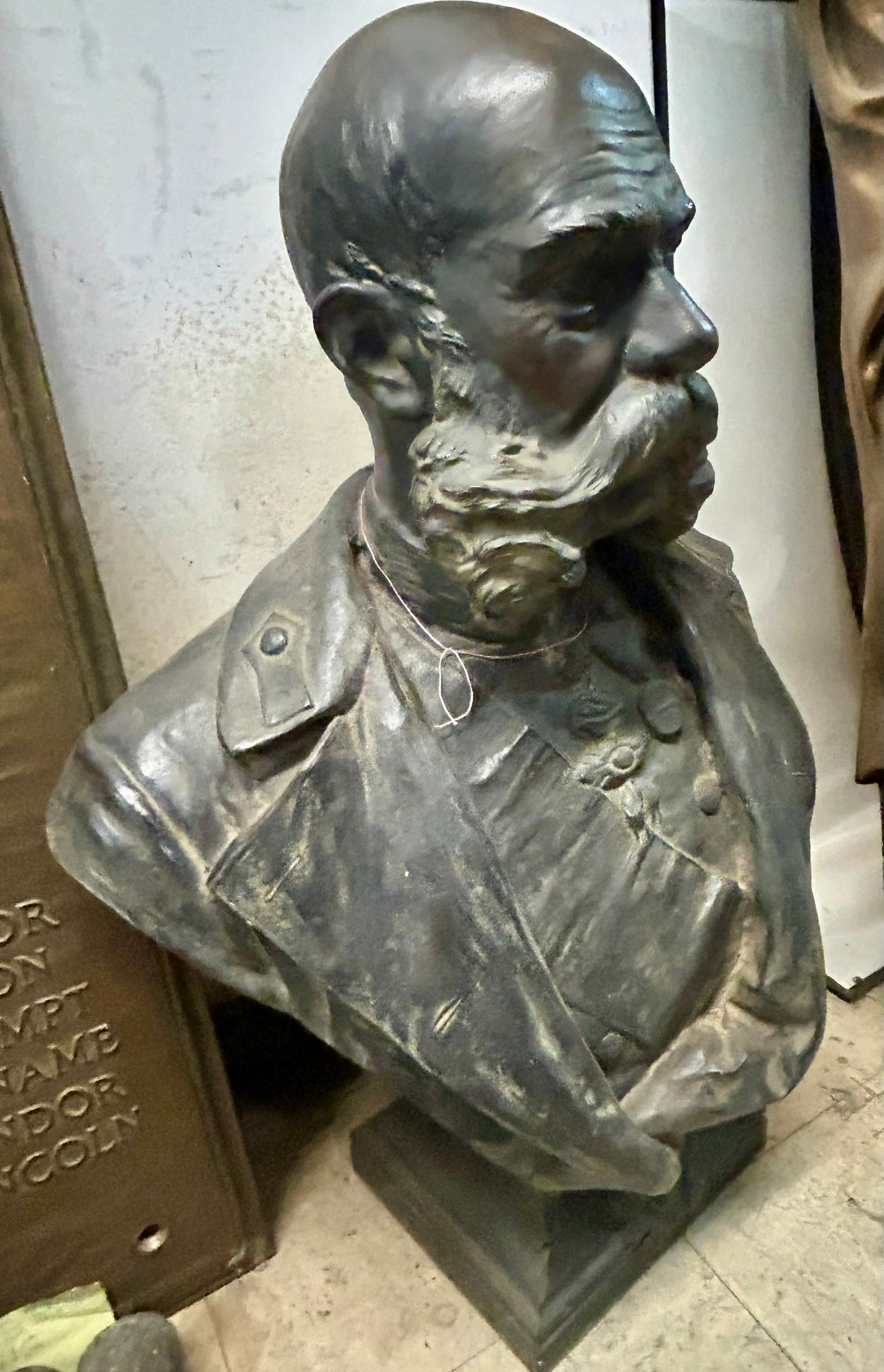 IMPERIOR FRANZ JOSEPH OF AUSTRIA METAL BUST