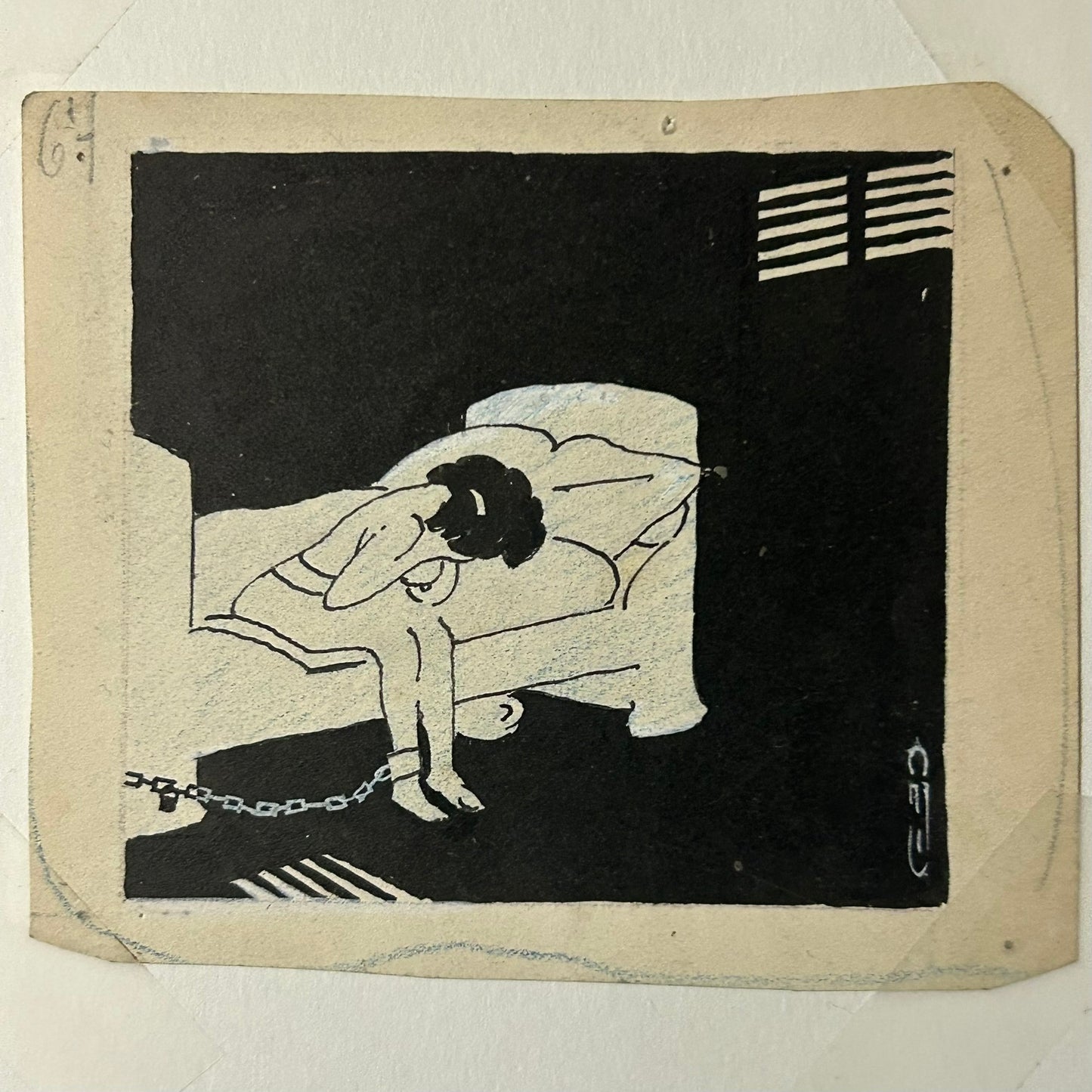AUGUSTE JEAN B. ROUBILLE 1872-1955 FRENCH DRAWING