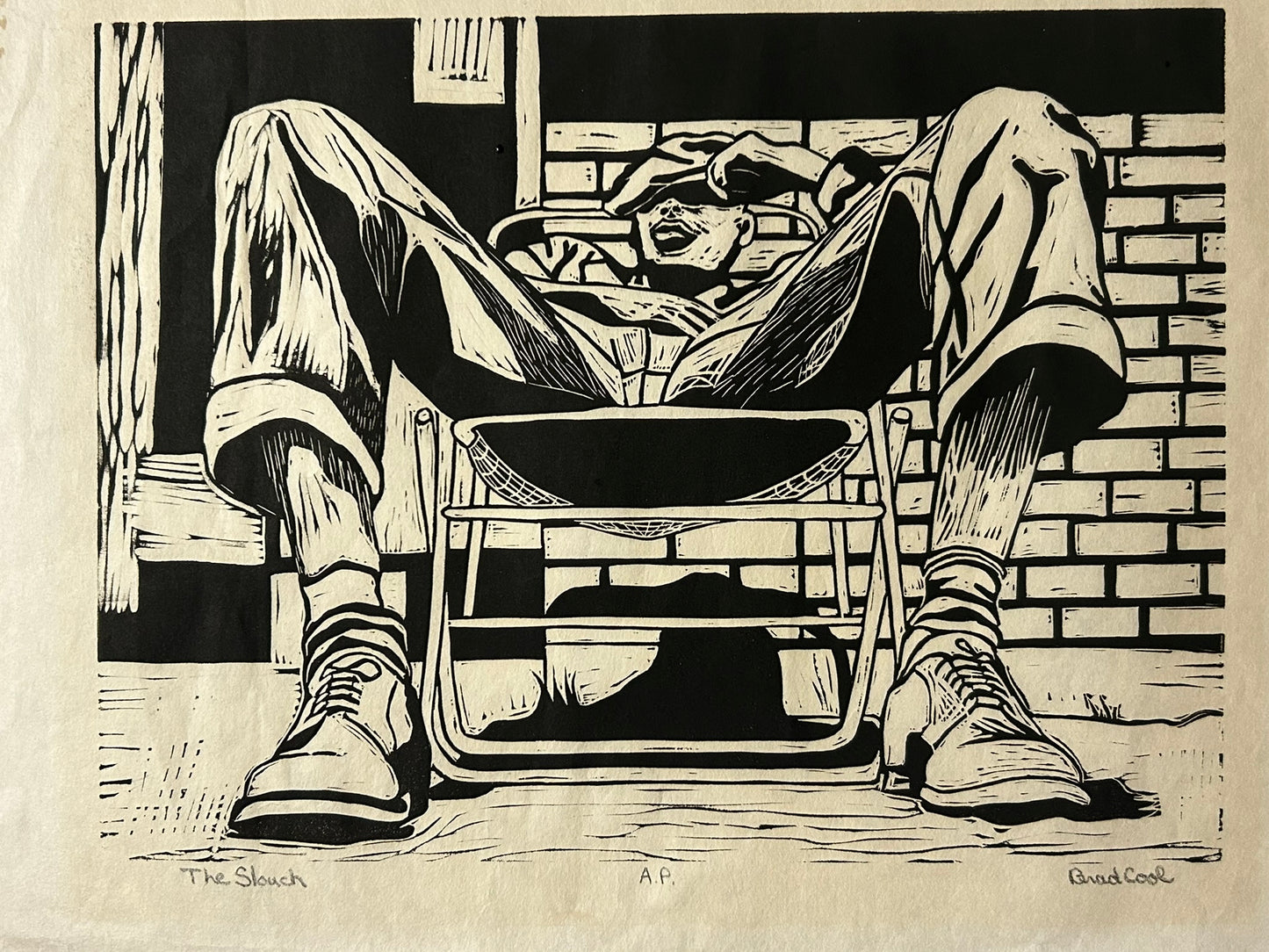 BRAD COOL NEBRASKA & WYOMING ARTIST PRINT "THE SLOUCH"